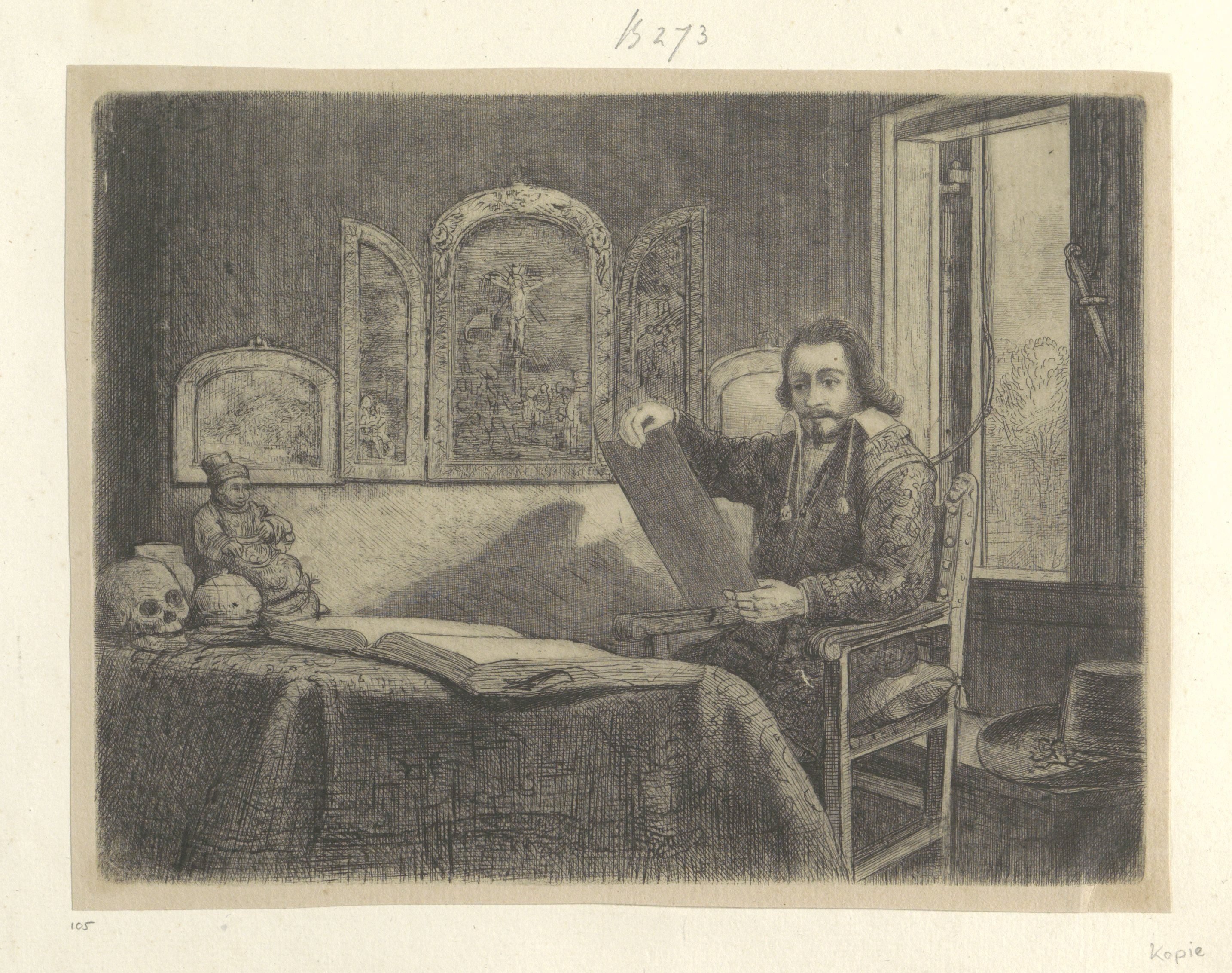 Portret van de apotheker Abraham Francen