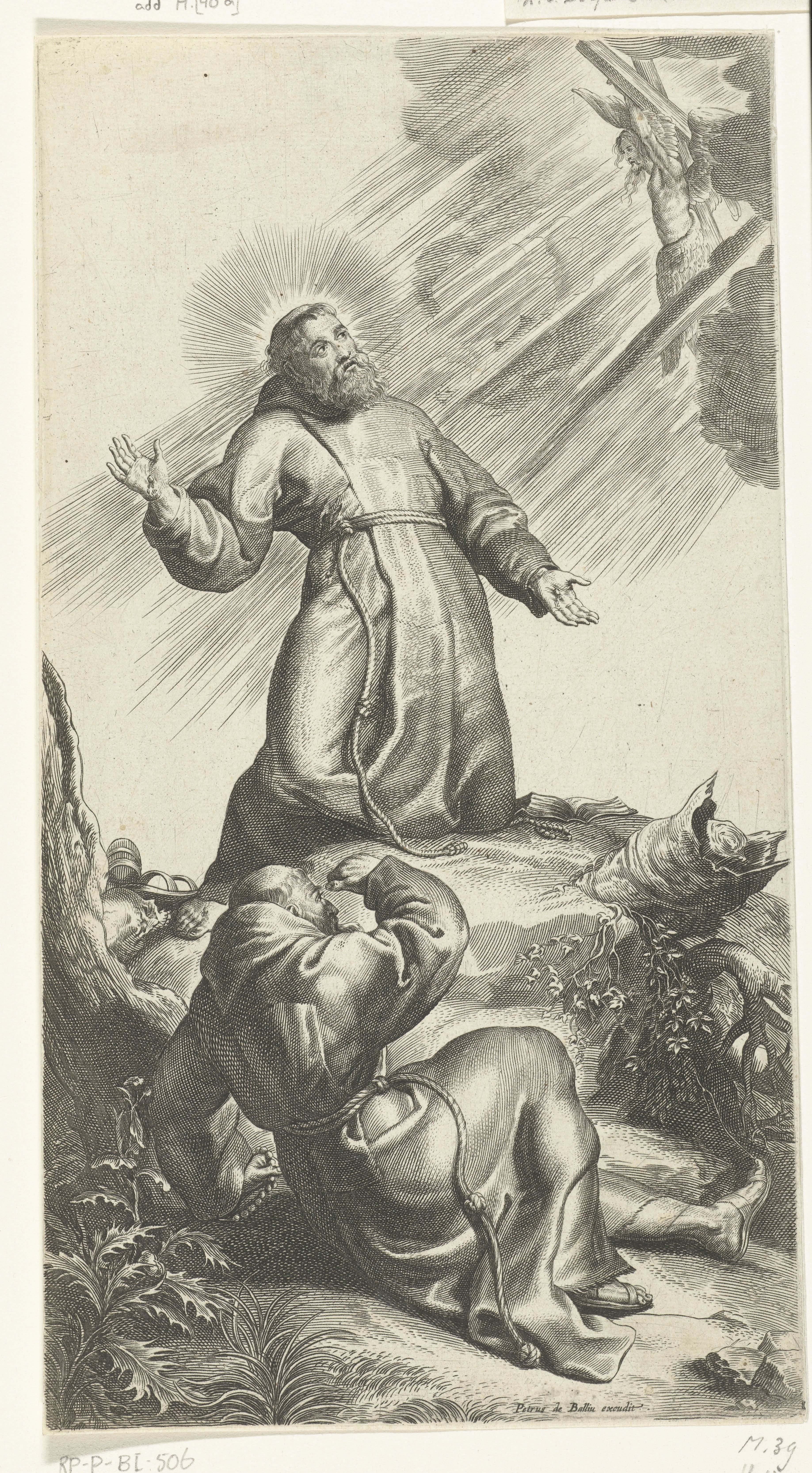 Franciscus van Assisi ontvangt stigmata van Christus