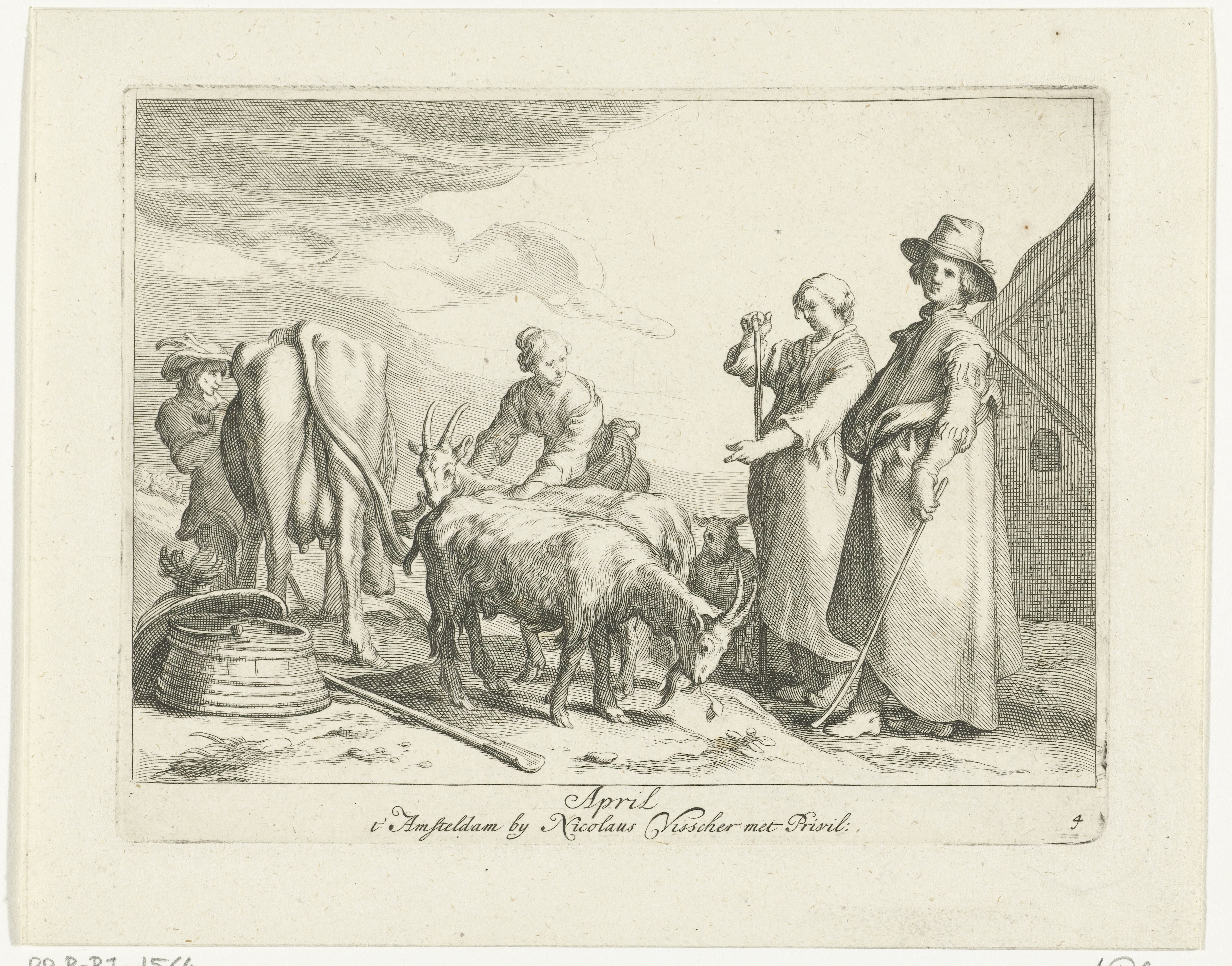 De maand april
