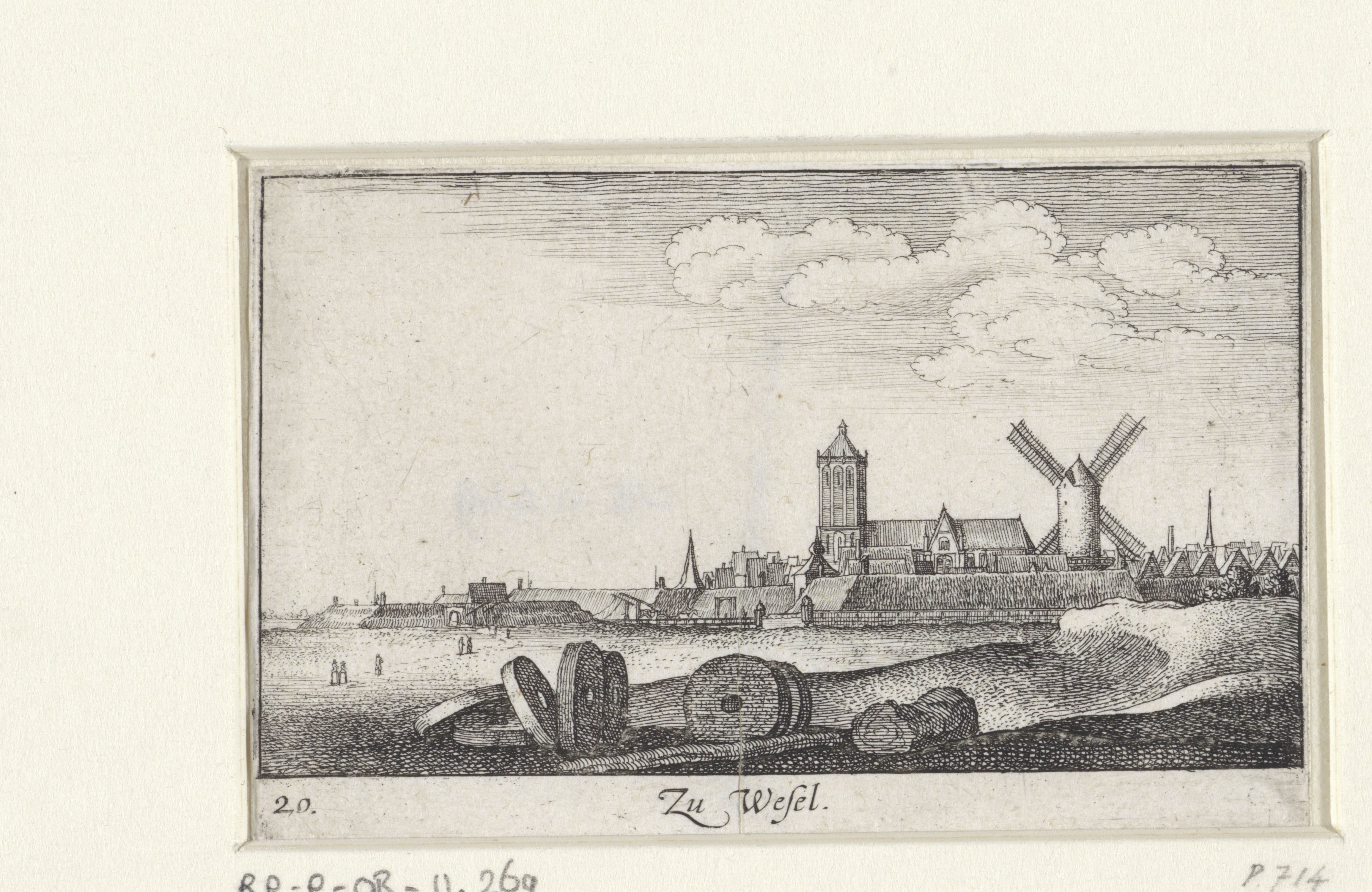 Gezicht op Wesel