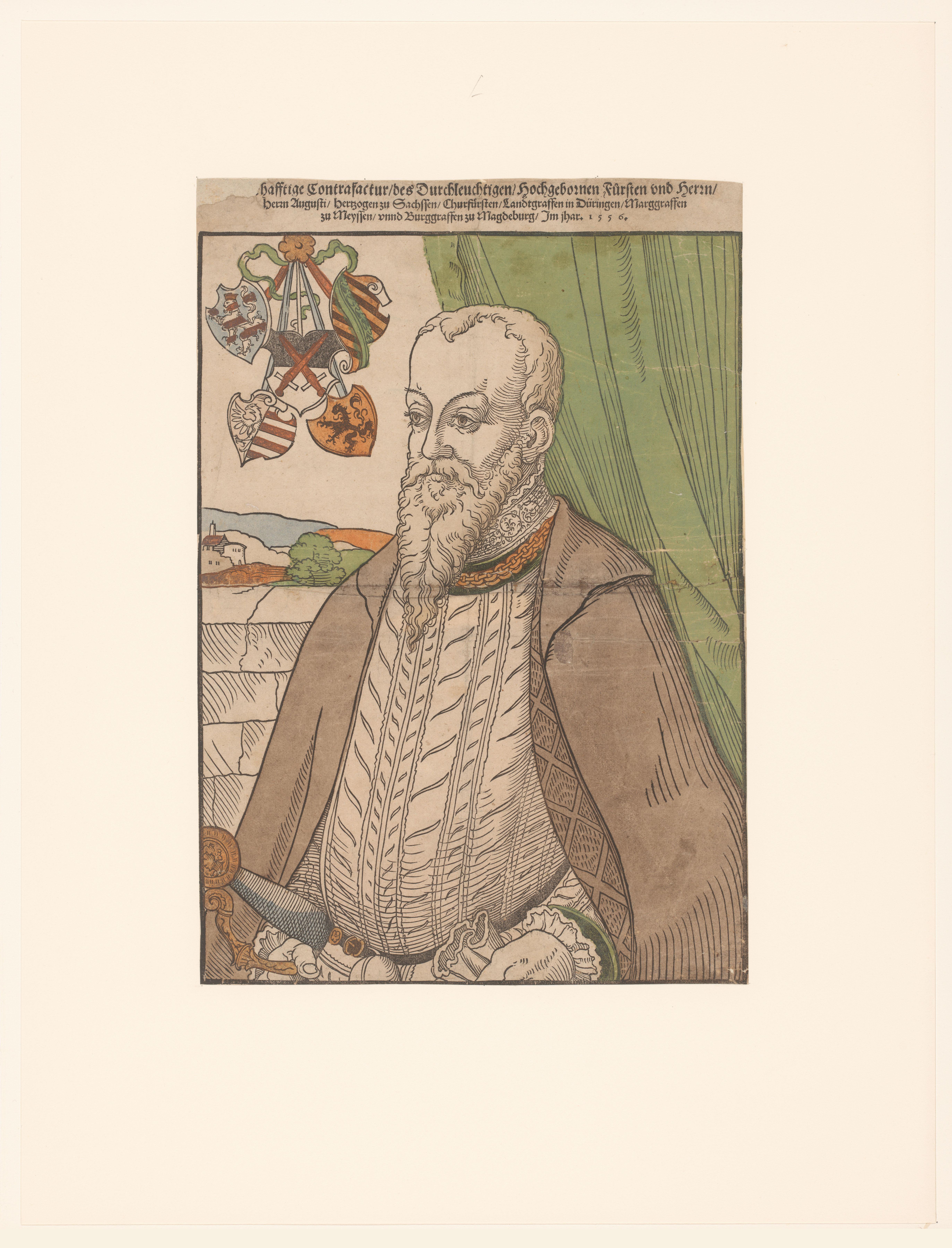 Portret van Augustus, keurvorst van Saksen