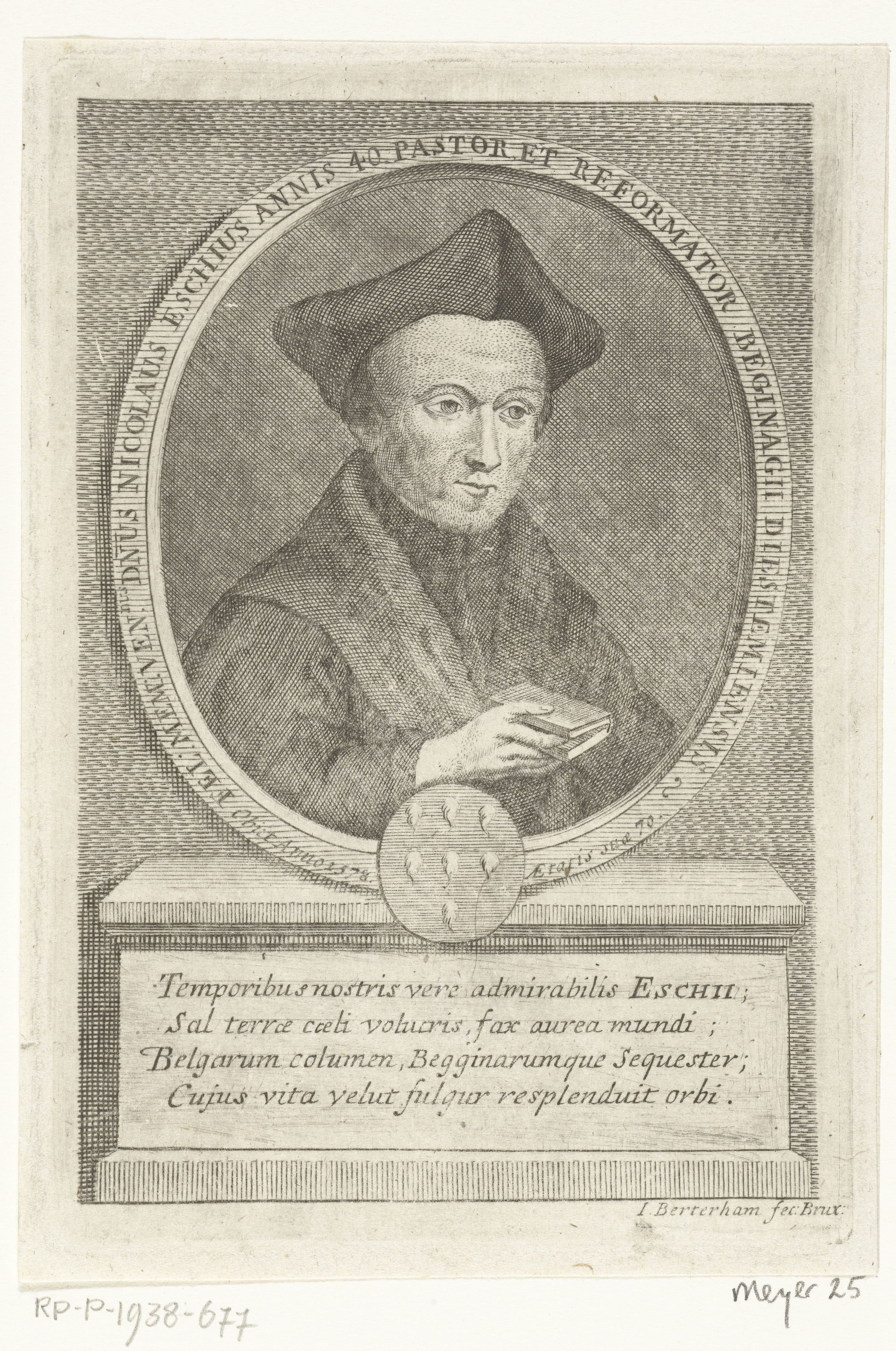 Portret van priester Nicolaas van Esch