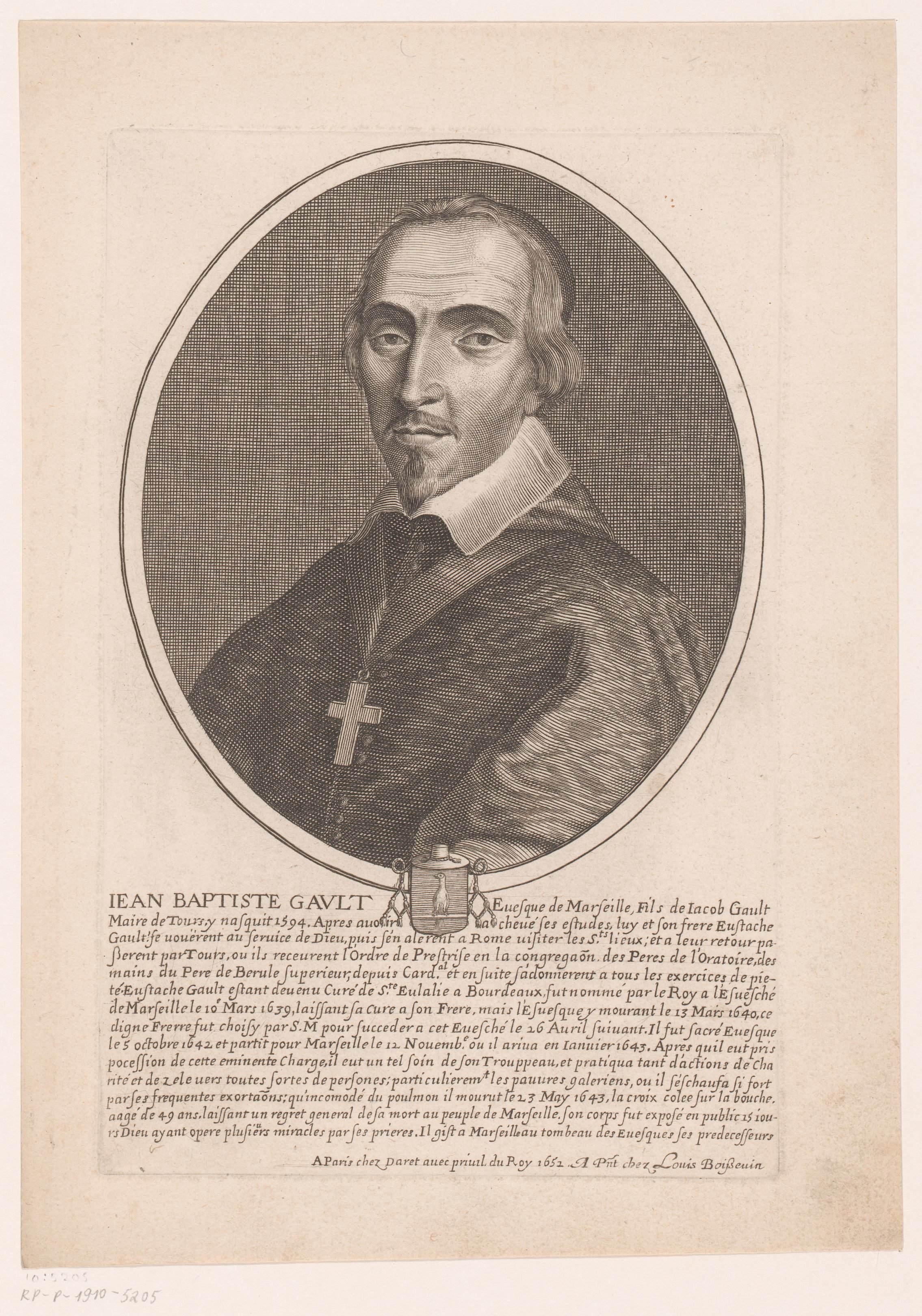Portret van Jean-Baptiste Gault