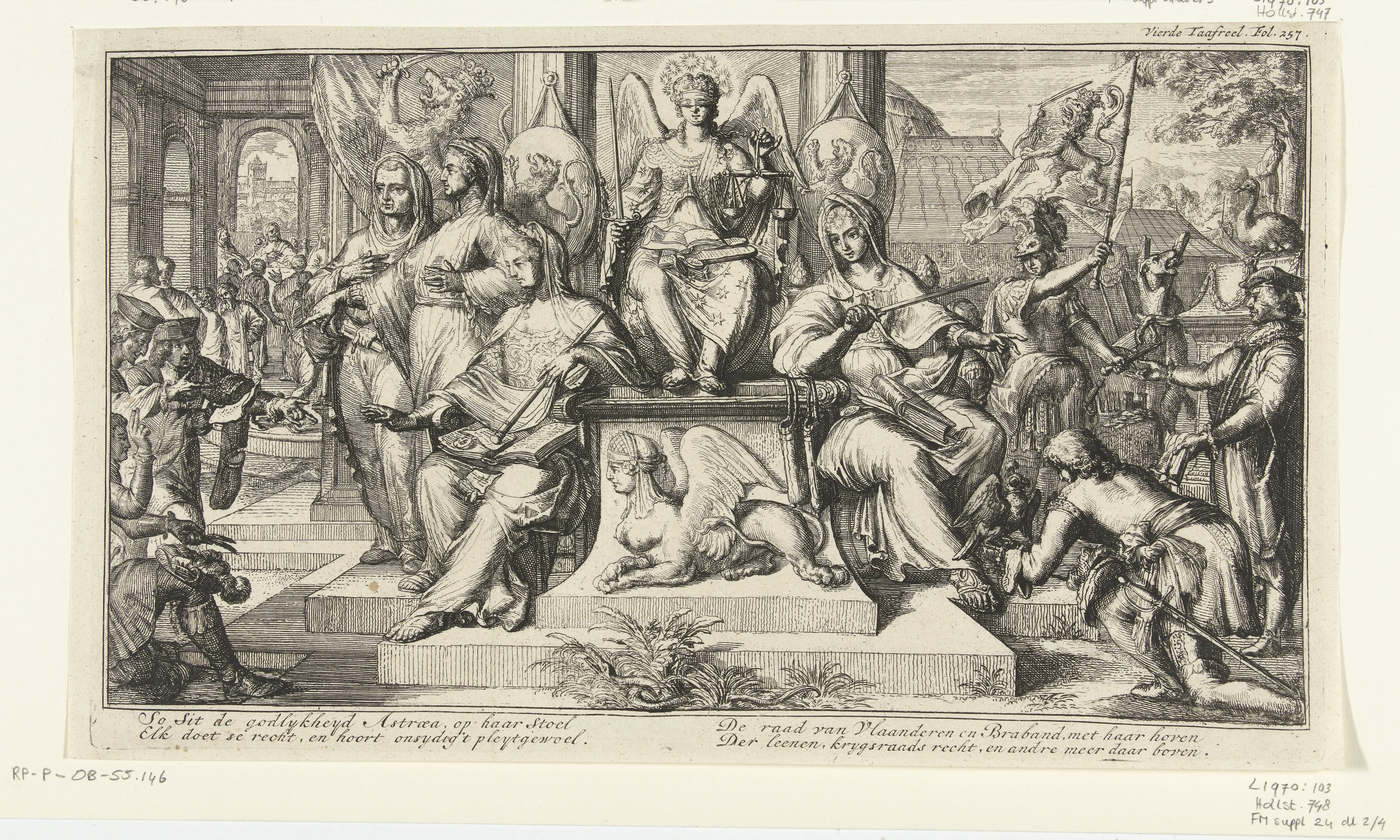 Allegorie op de Rechtbank en de Generaliteit