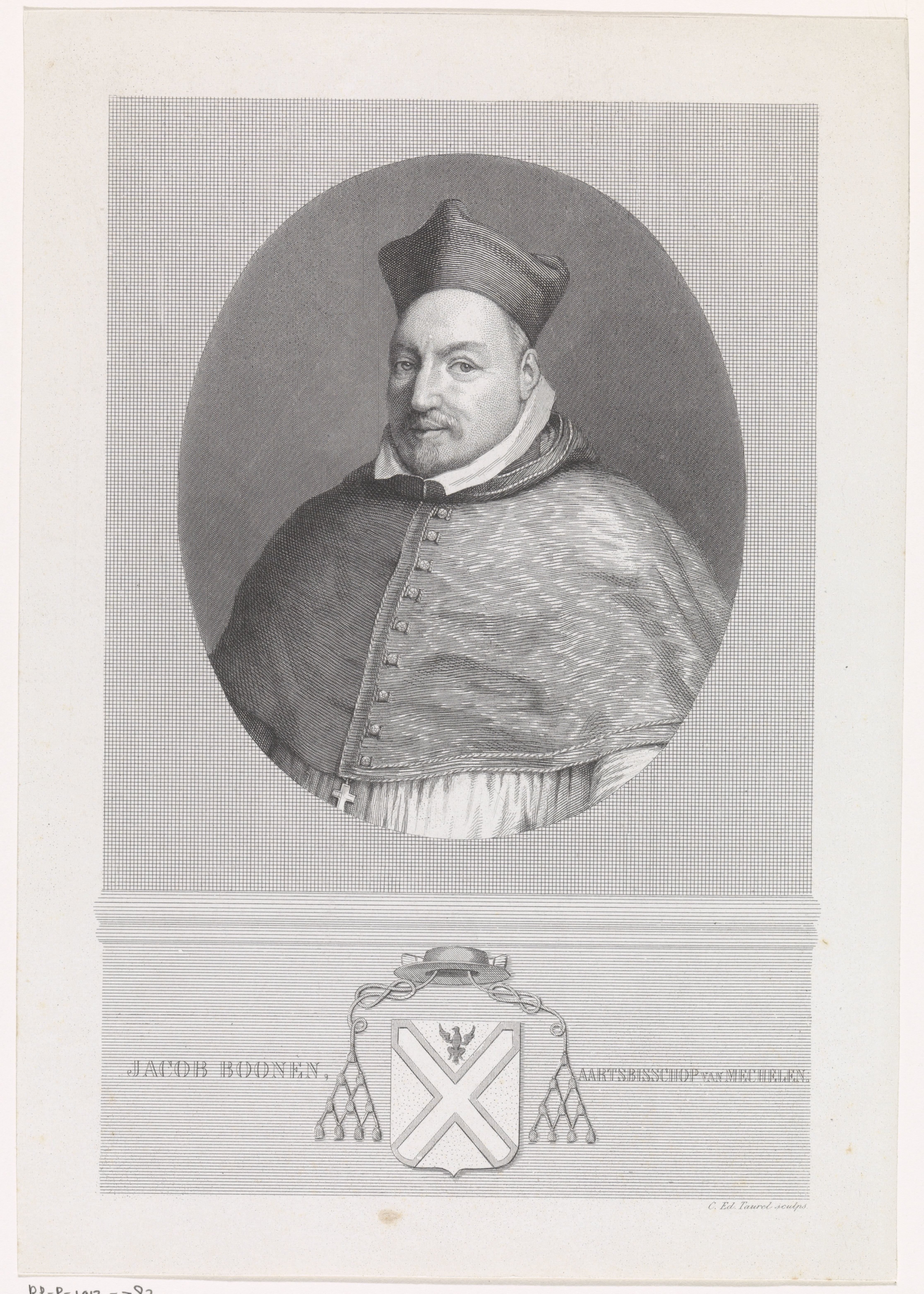 Portret van Jacob Boonen, aartsbisschop van Mechelen
