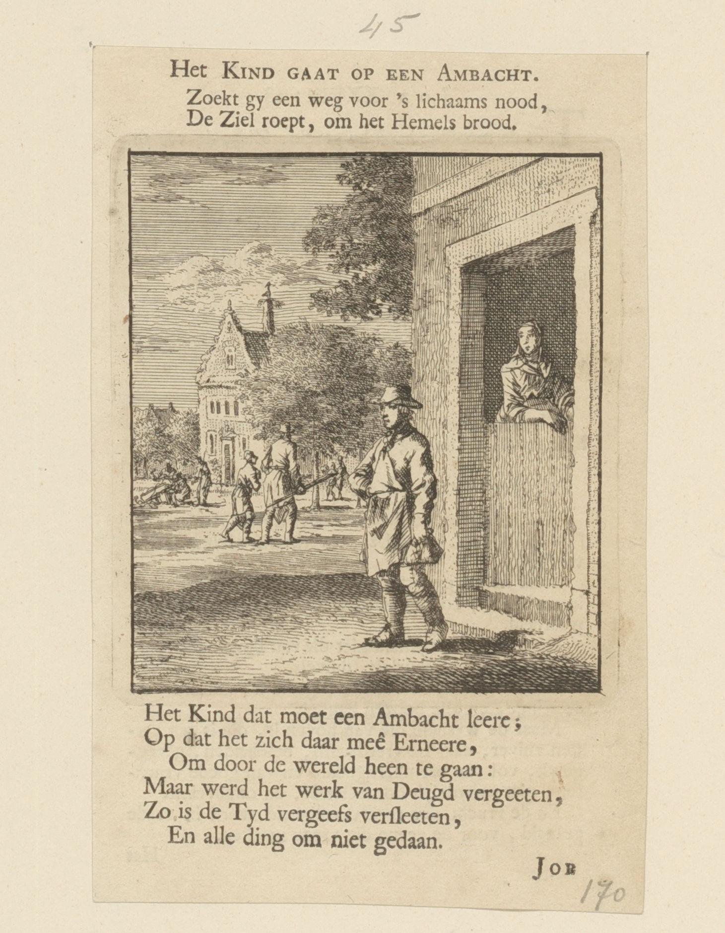 Kind op weg om een ambacht te leren