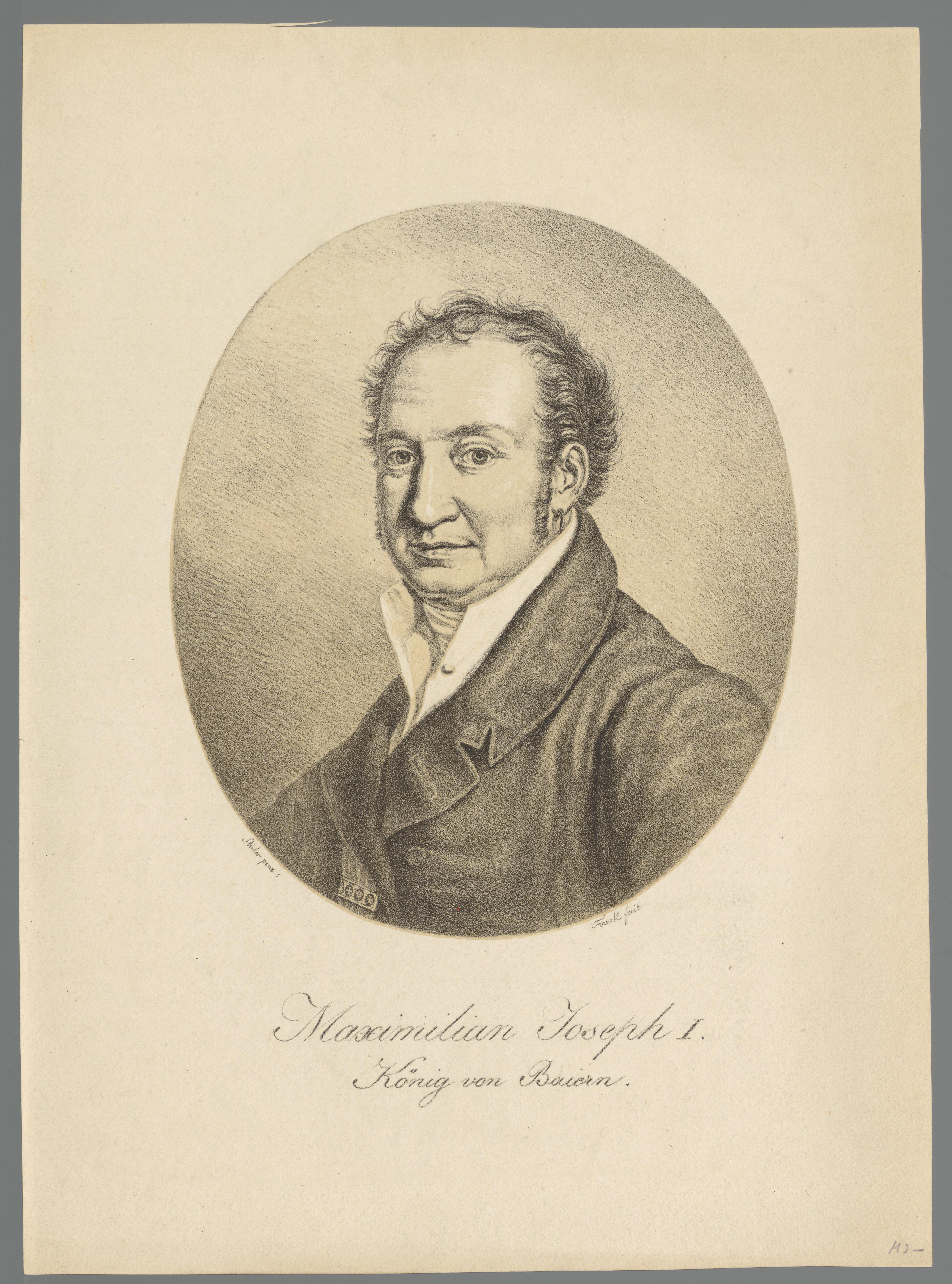 Portret van Maximiliaan I Jozef van Beieren