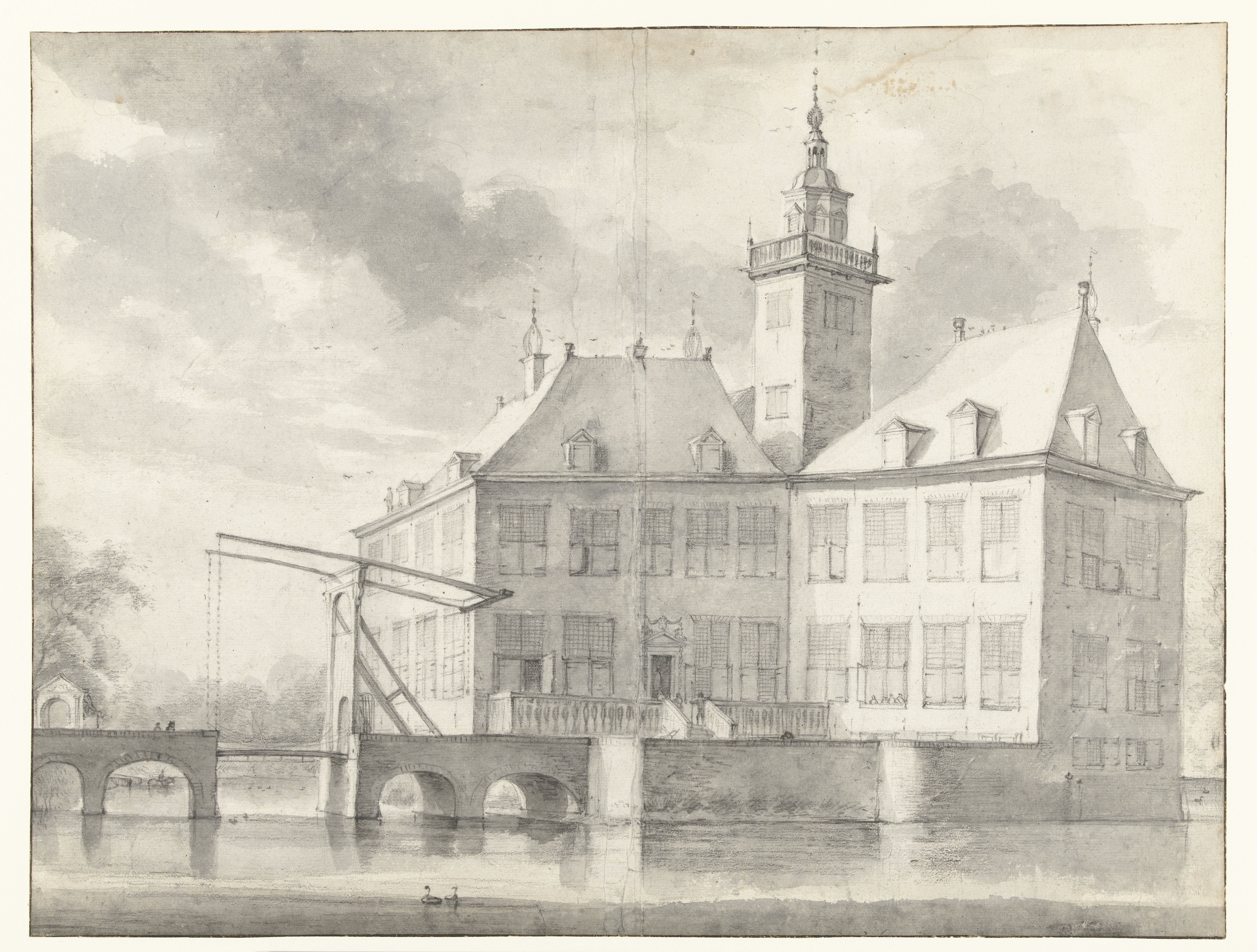 View of Huis te Werve or Klein-Matenes, Seen from the South