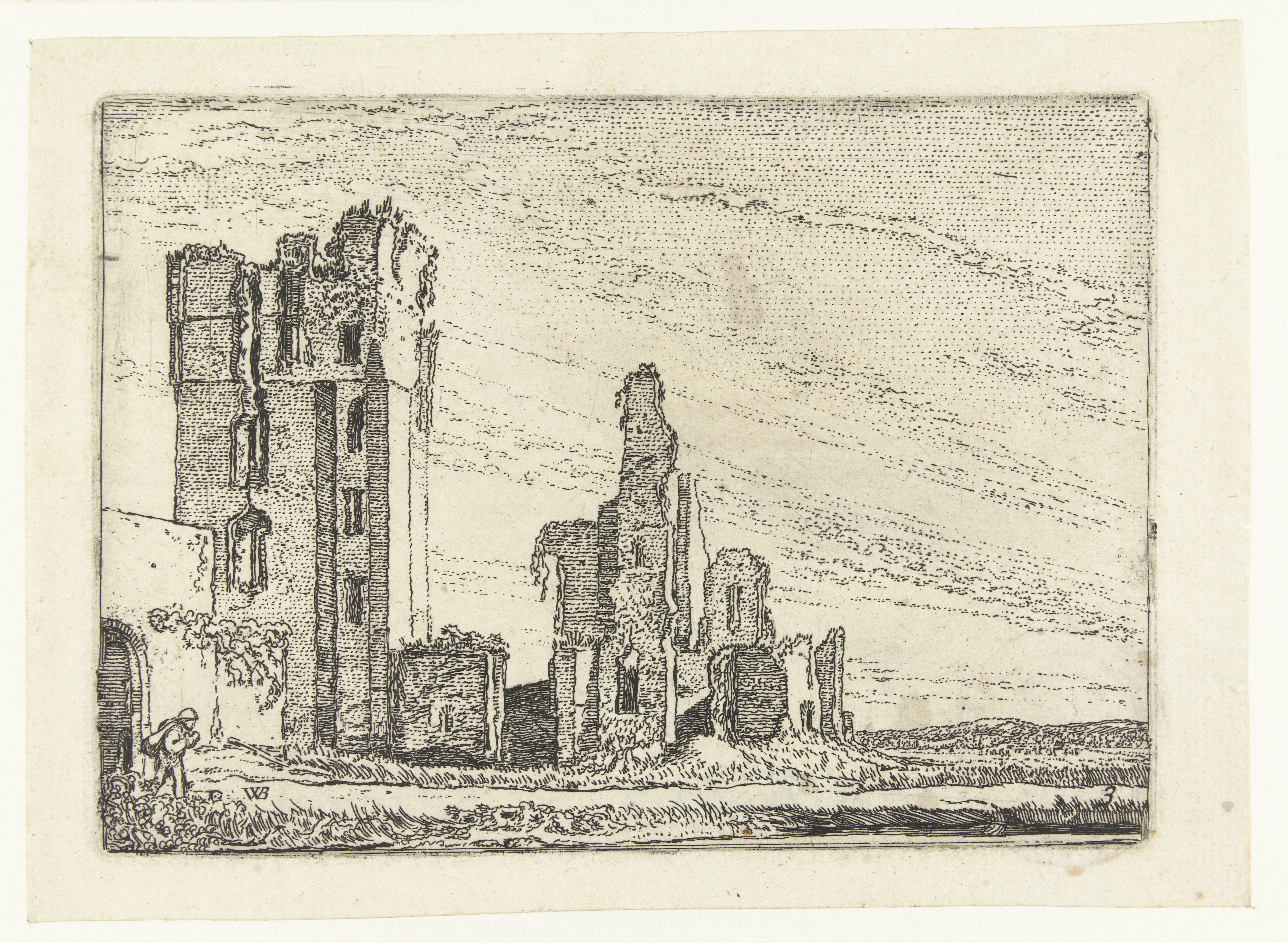 Ruïnes van het Huys te Kleef bij Haarlem