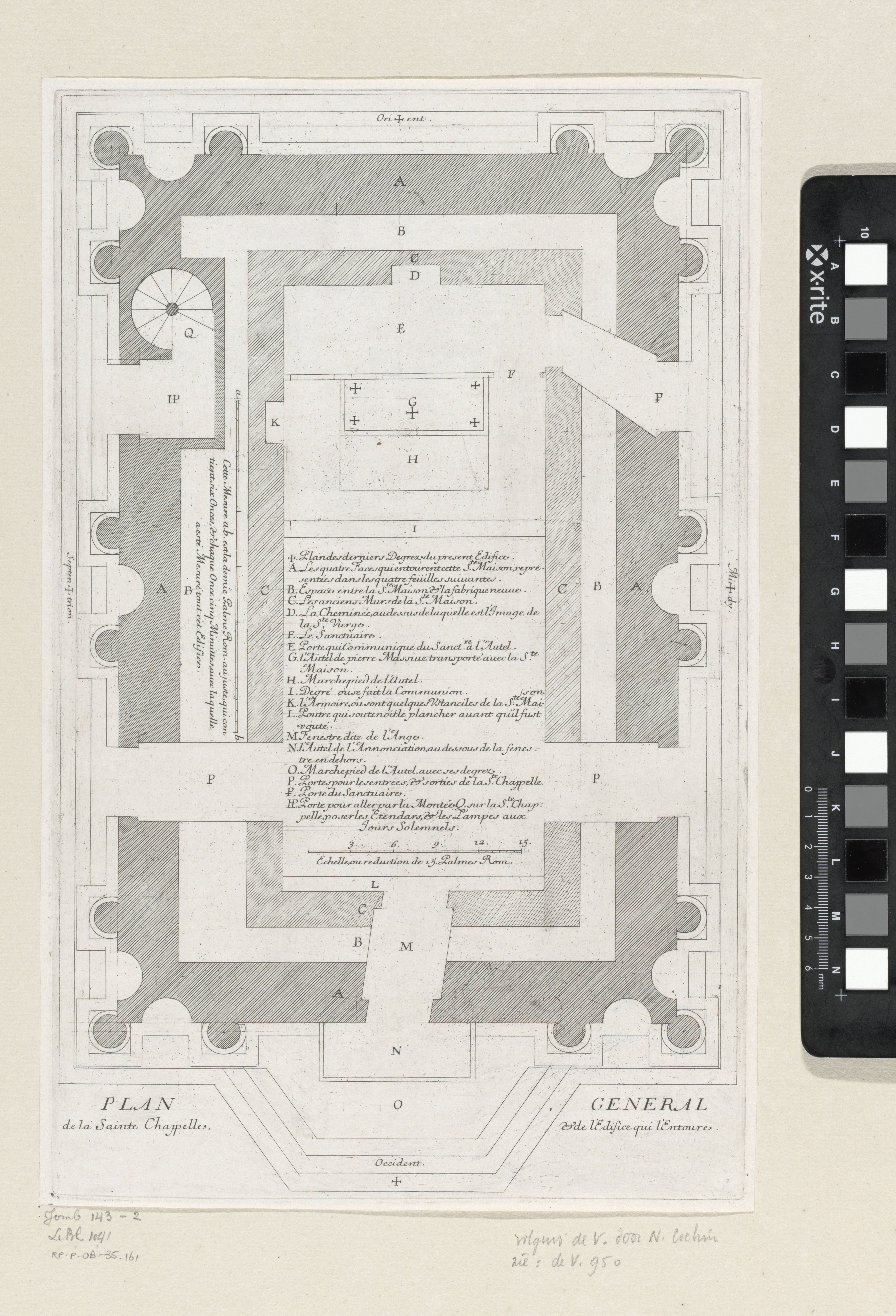 Plattegrond van de Basilica della Santa Casa in Loreto
