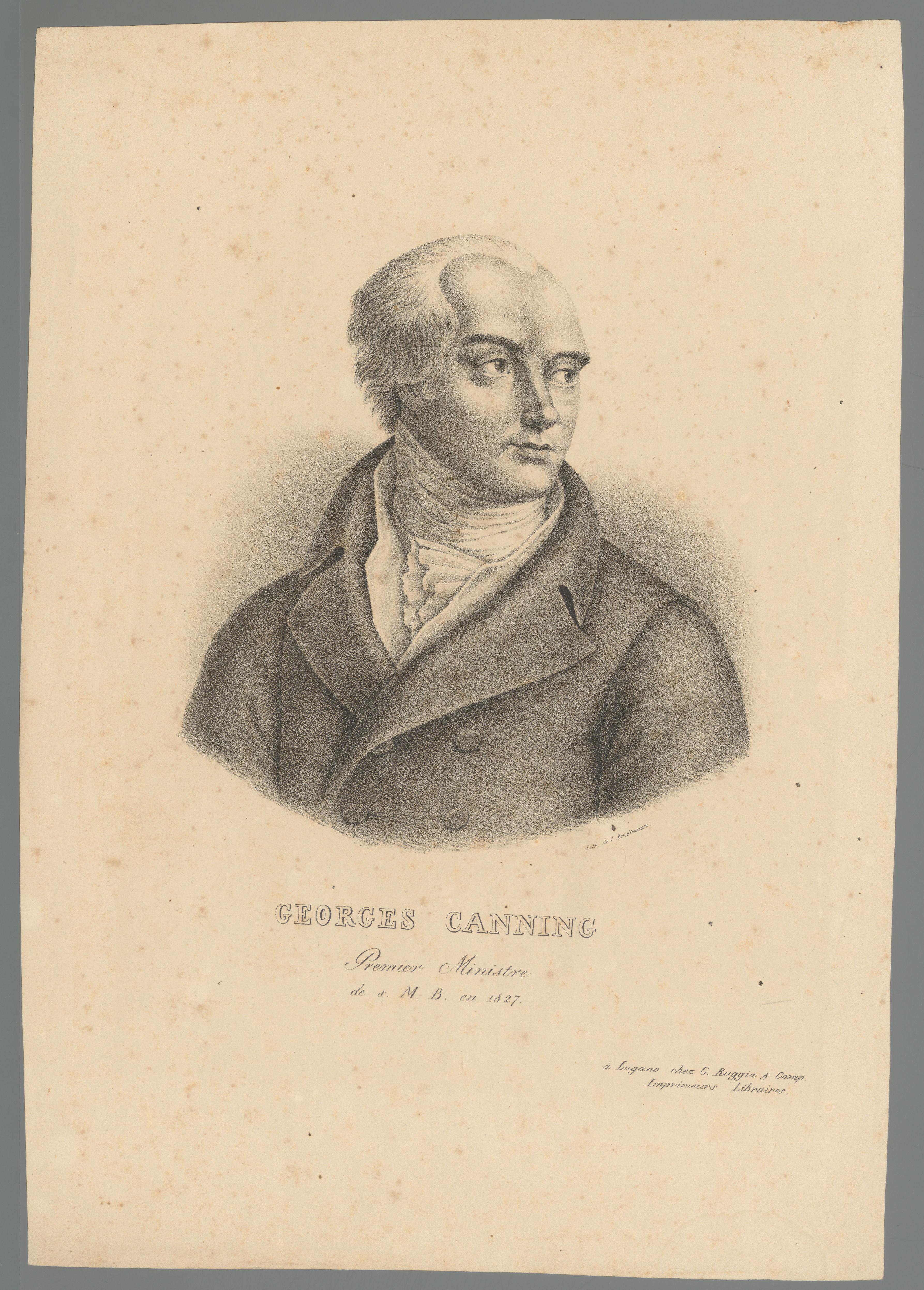 Portret van George Canning