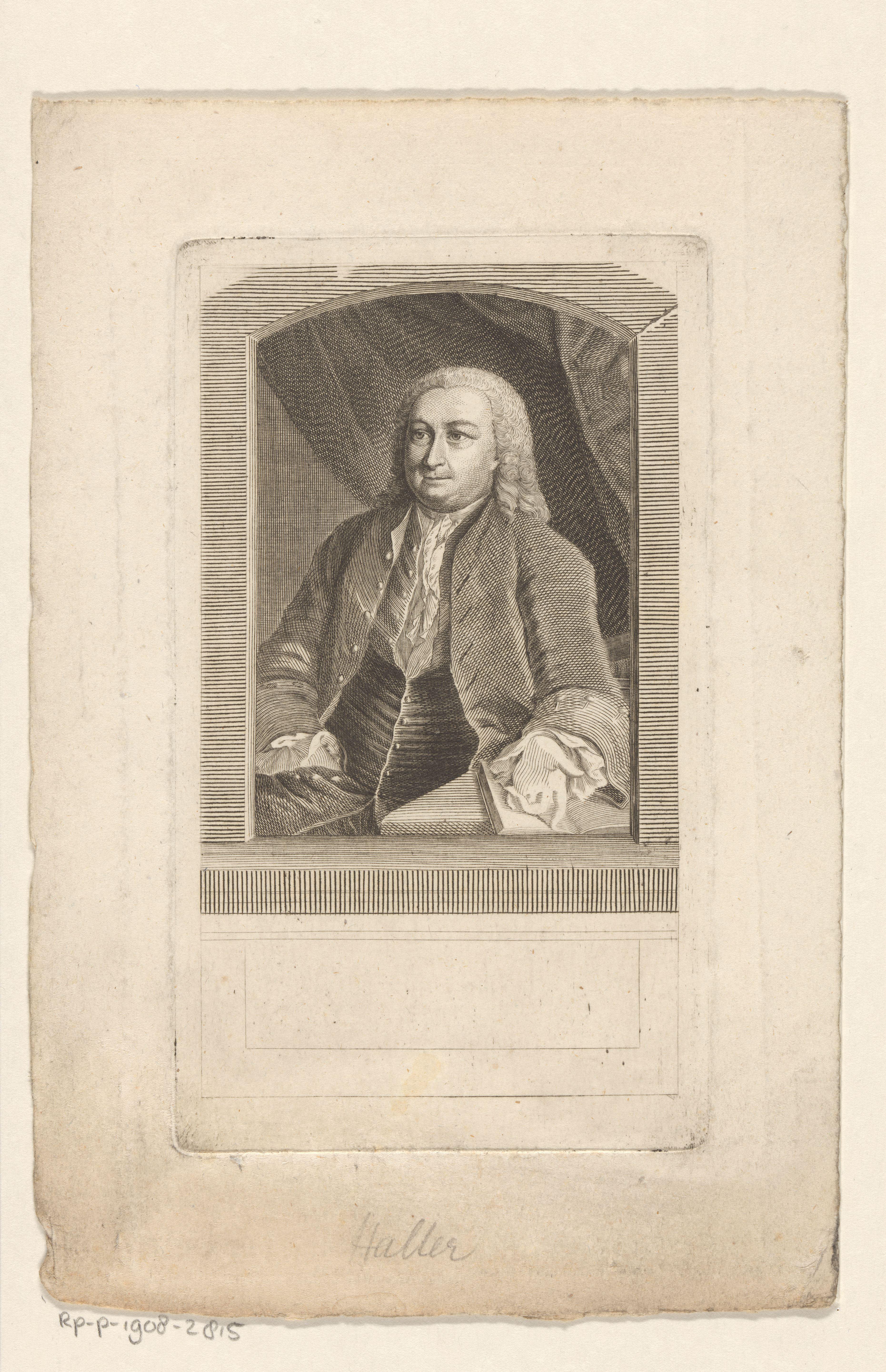 Portret van Albrecht von Haller