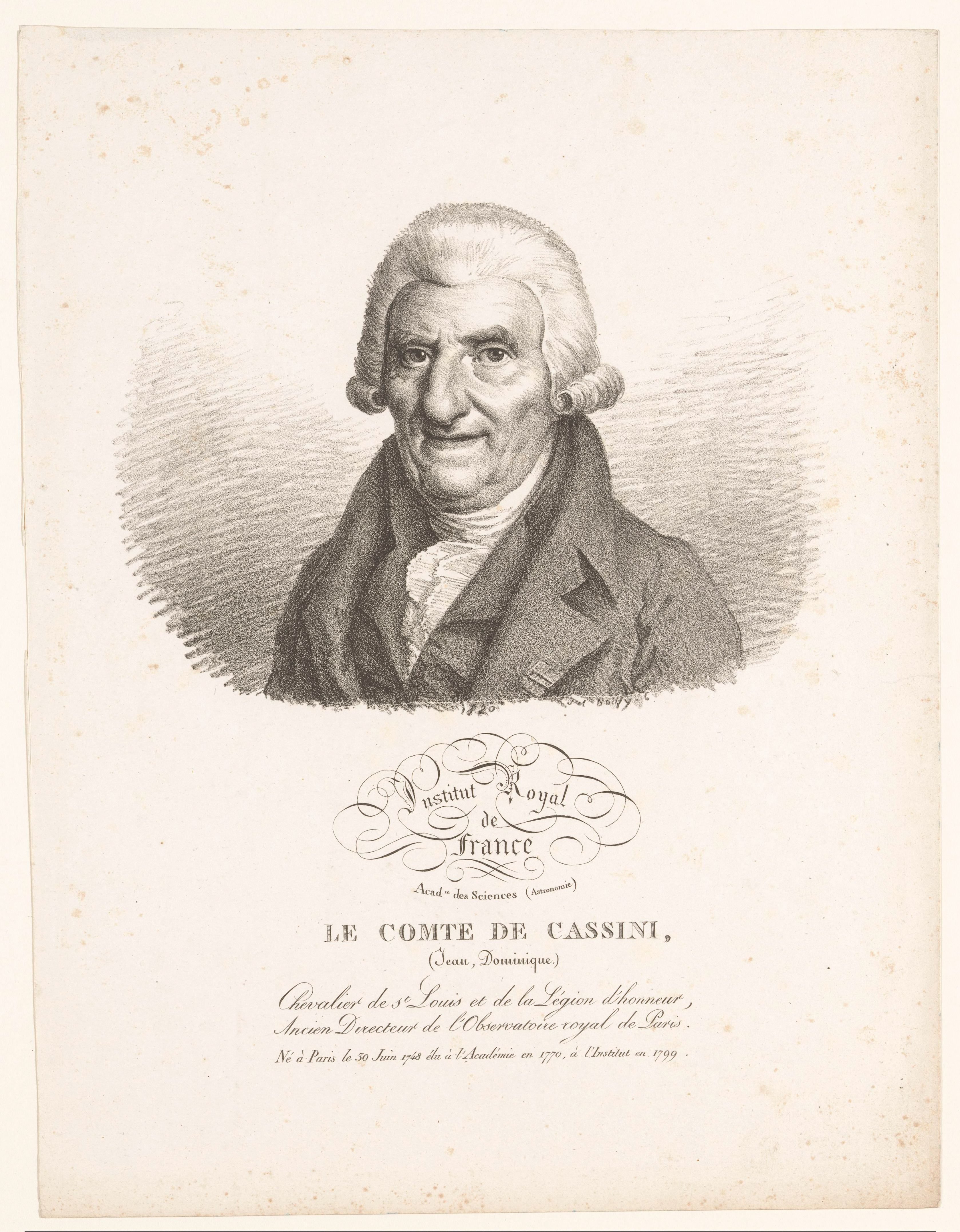 Portret van de astronoom Jean-Dominique de Cassini