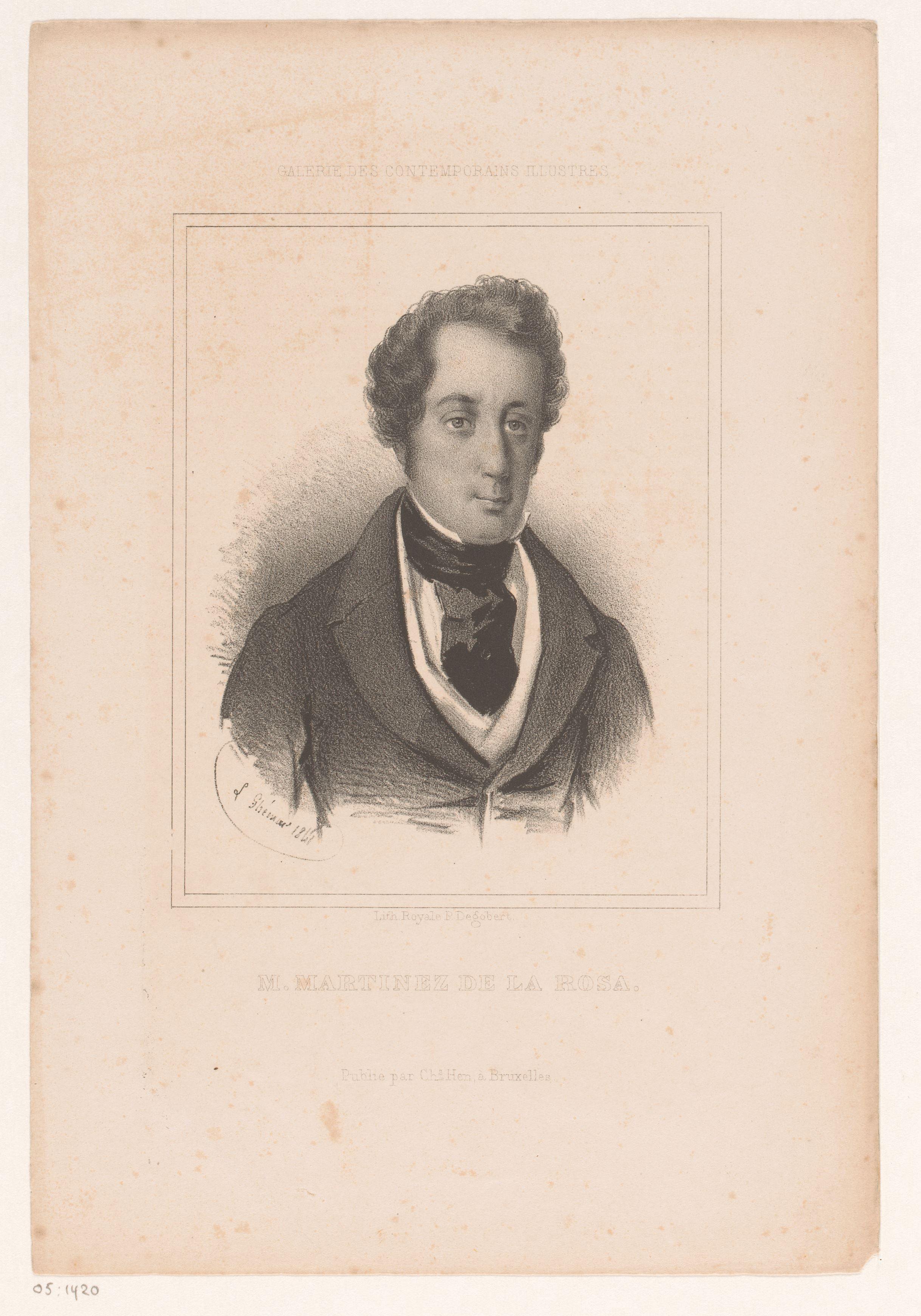 Portret van Francisco Martinez de la Rosa