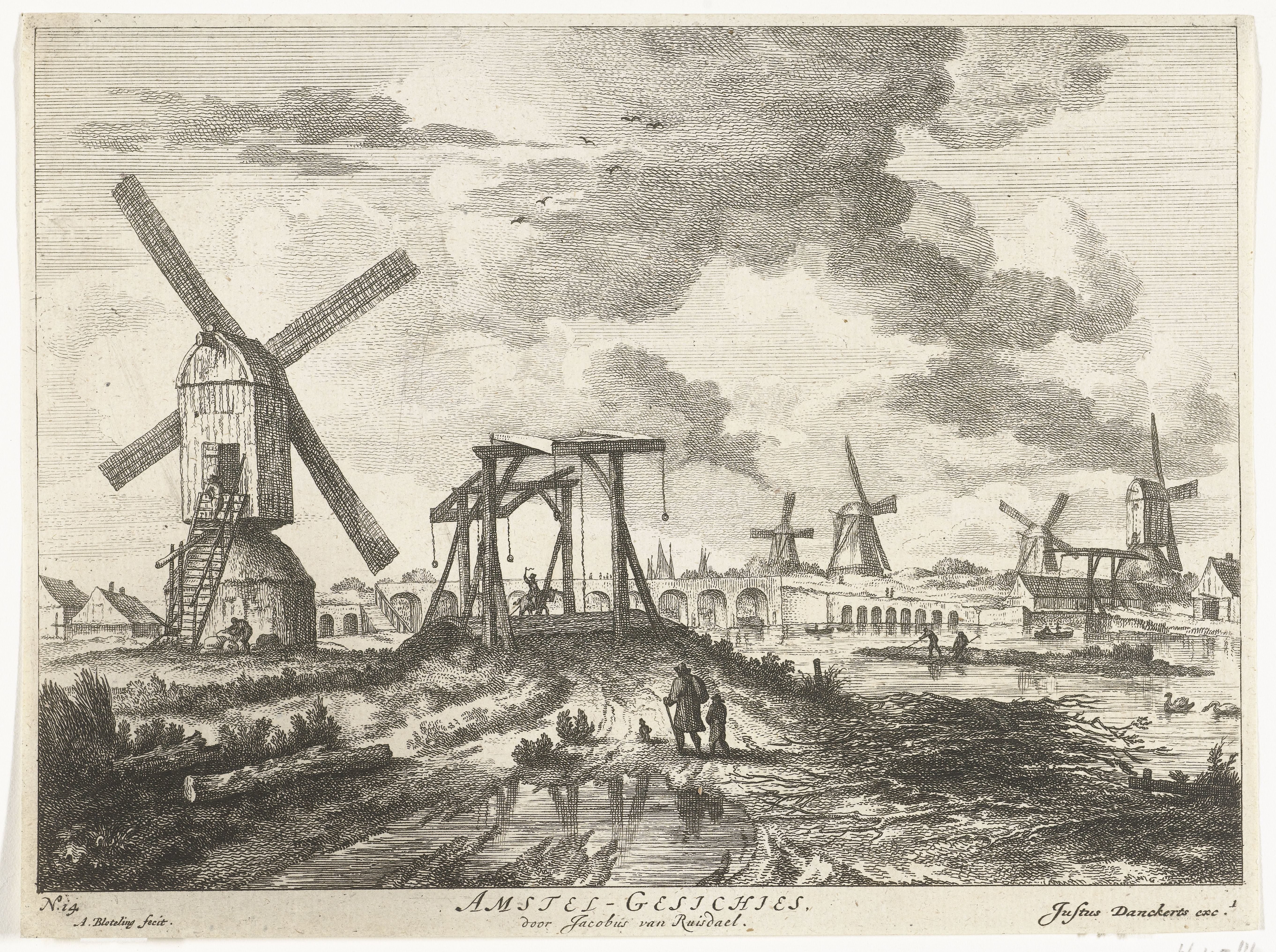Gezicht op de Hogesluis vanaf de Utrechtse zijde