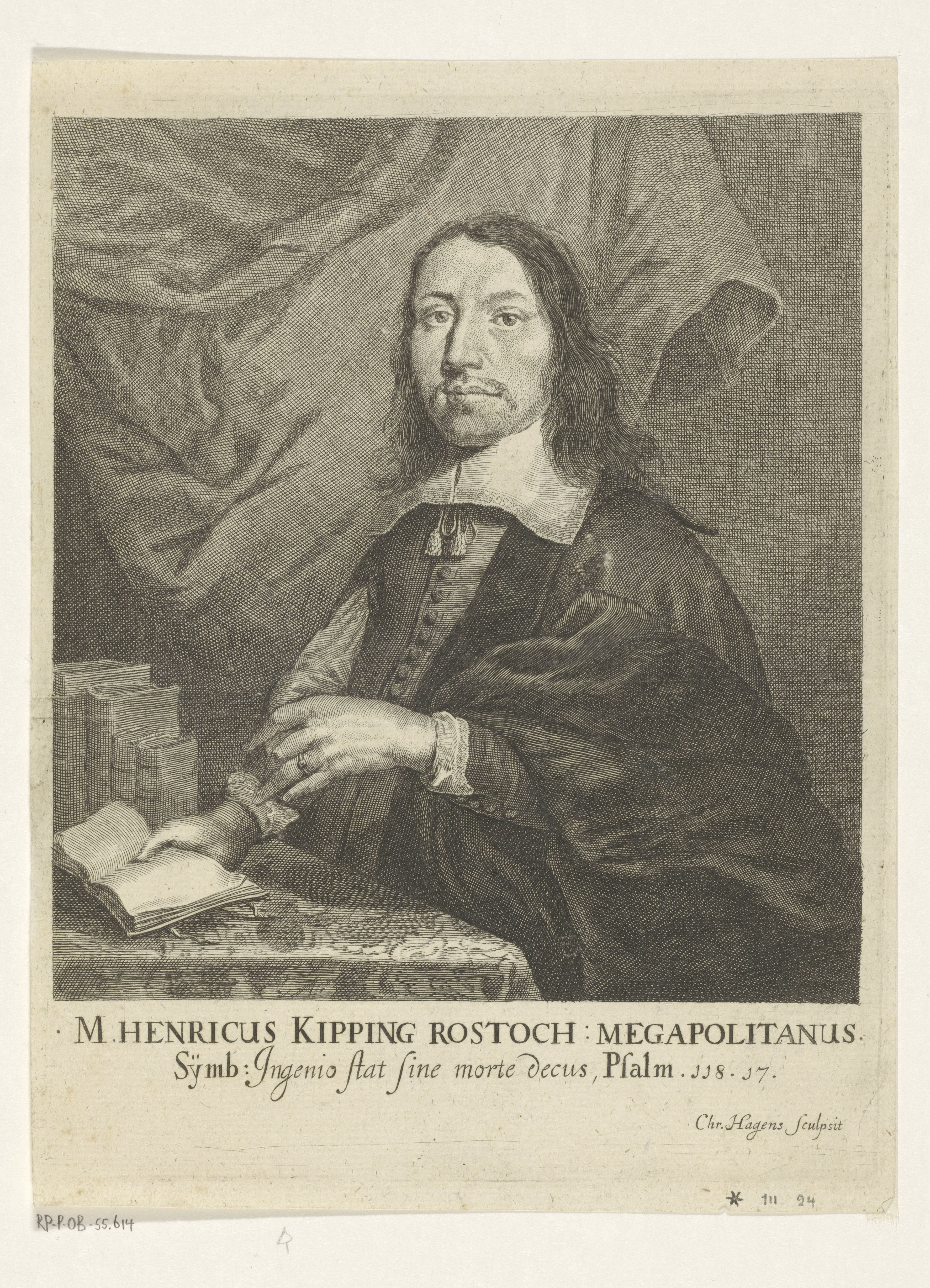 Portret van Henricus Kipping