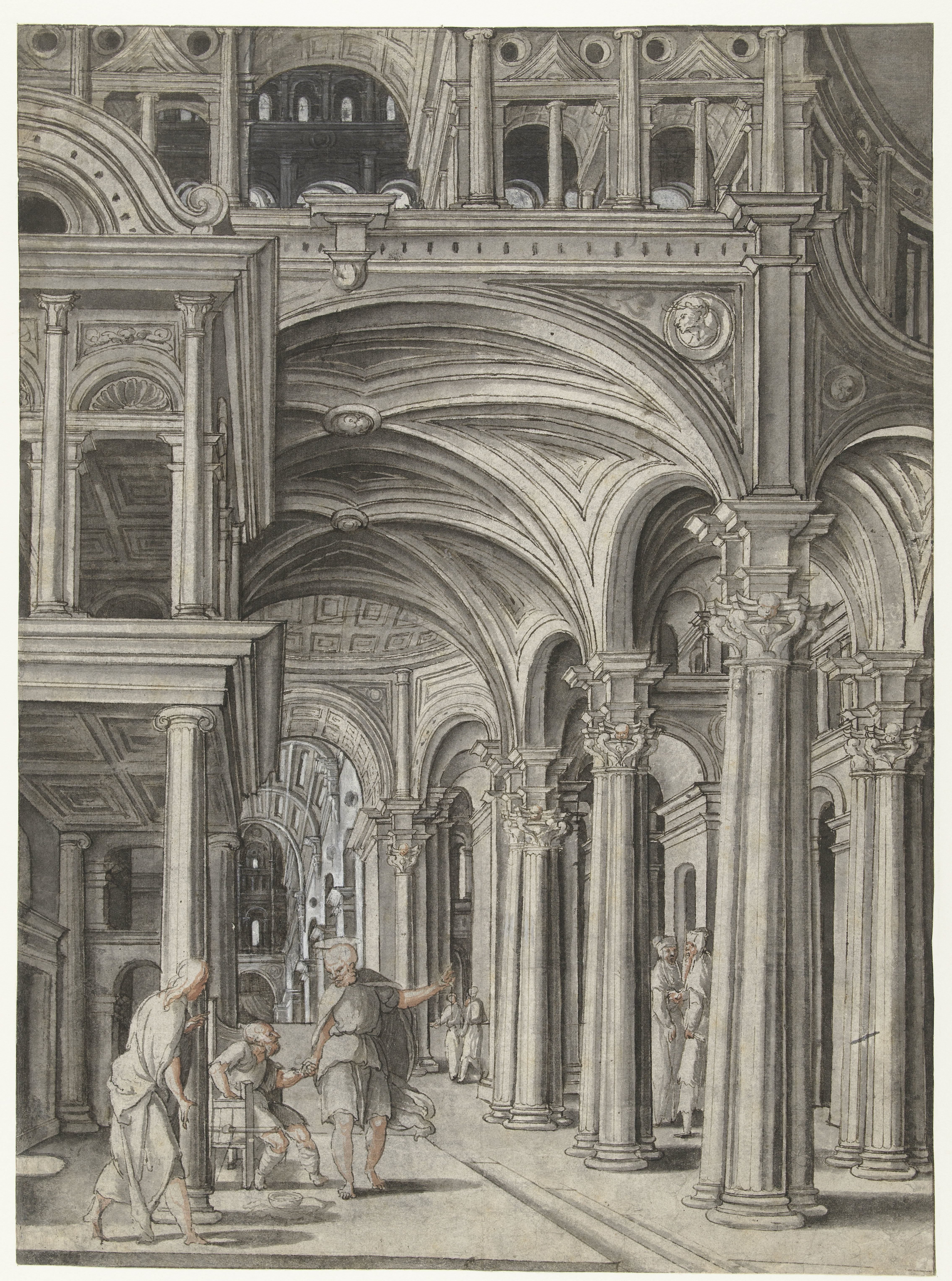Petrus geneest de verlamde man in de tempel