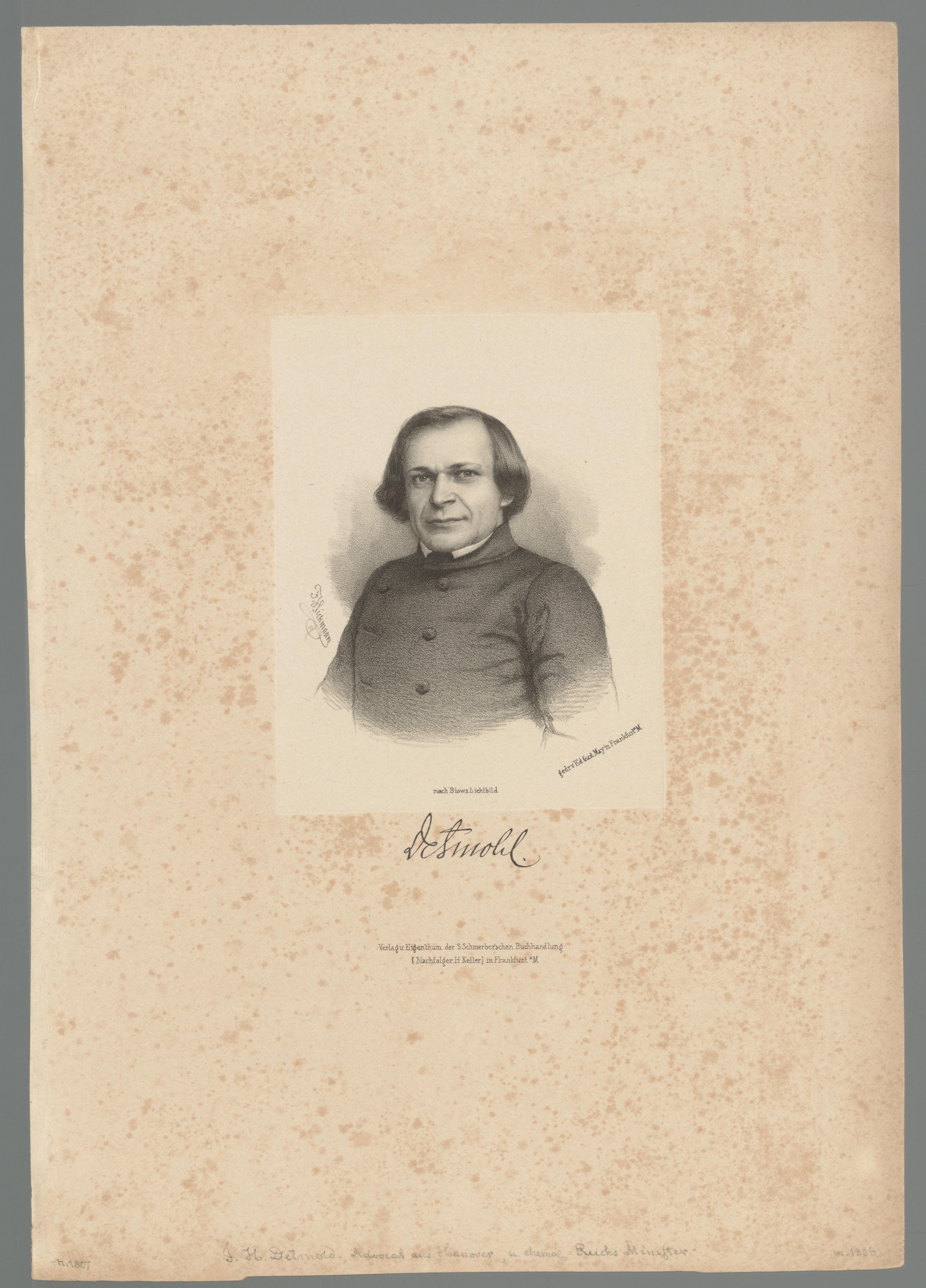 Portret van Johann Hermann Detmold