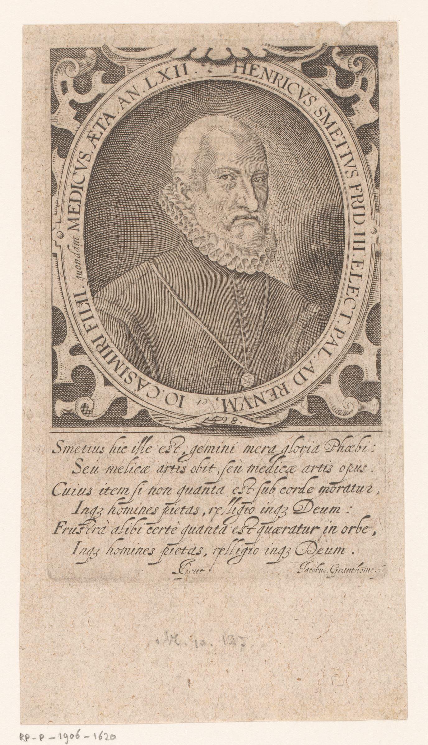 Portret van Henrich Smet