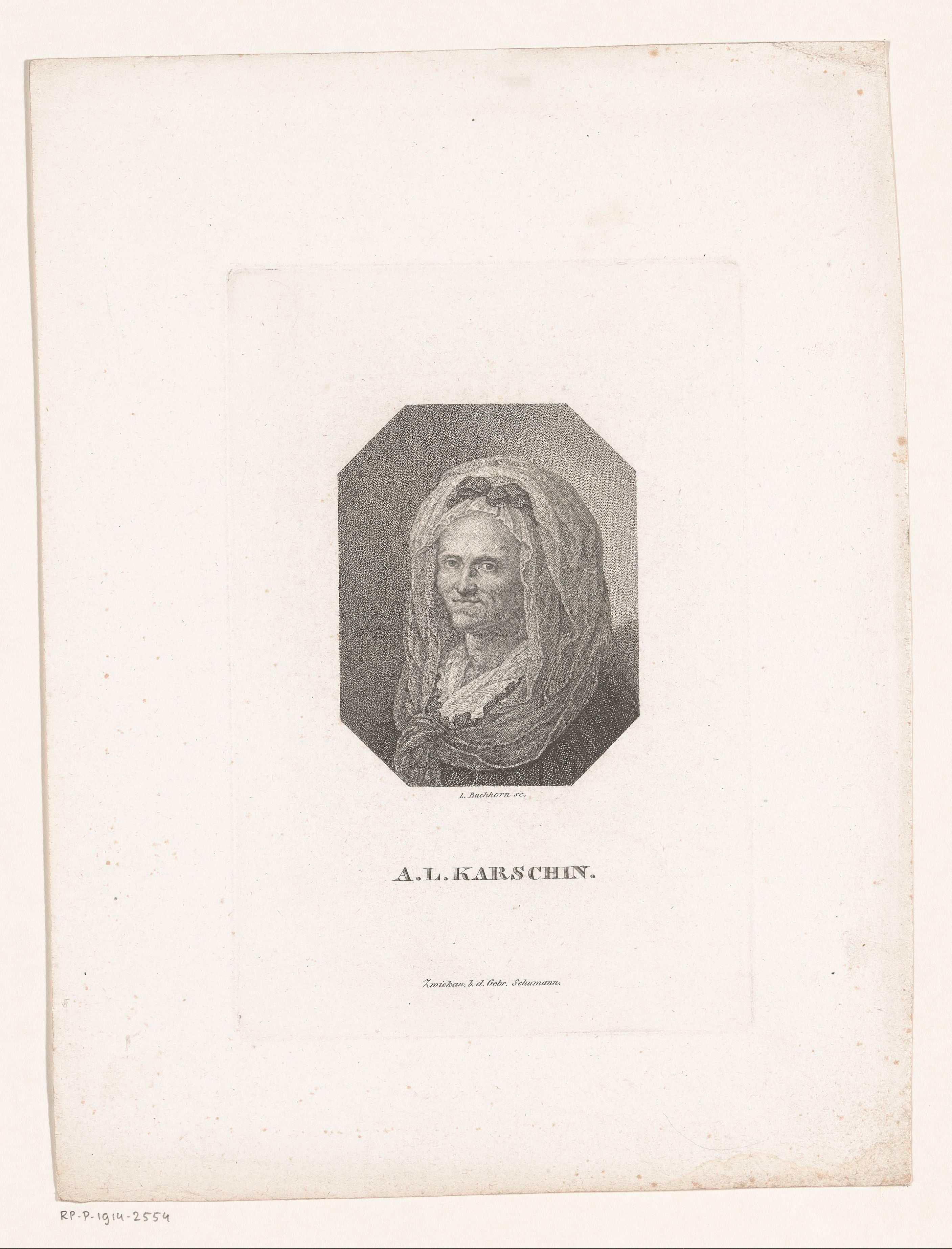 Portret van Anna Luise Karsch