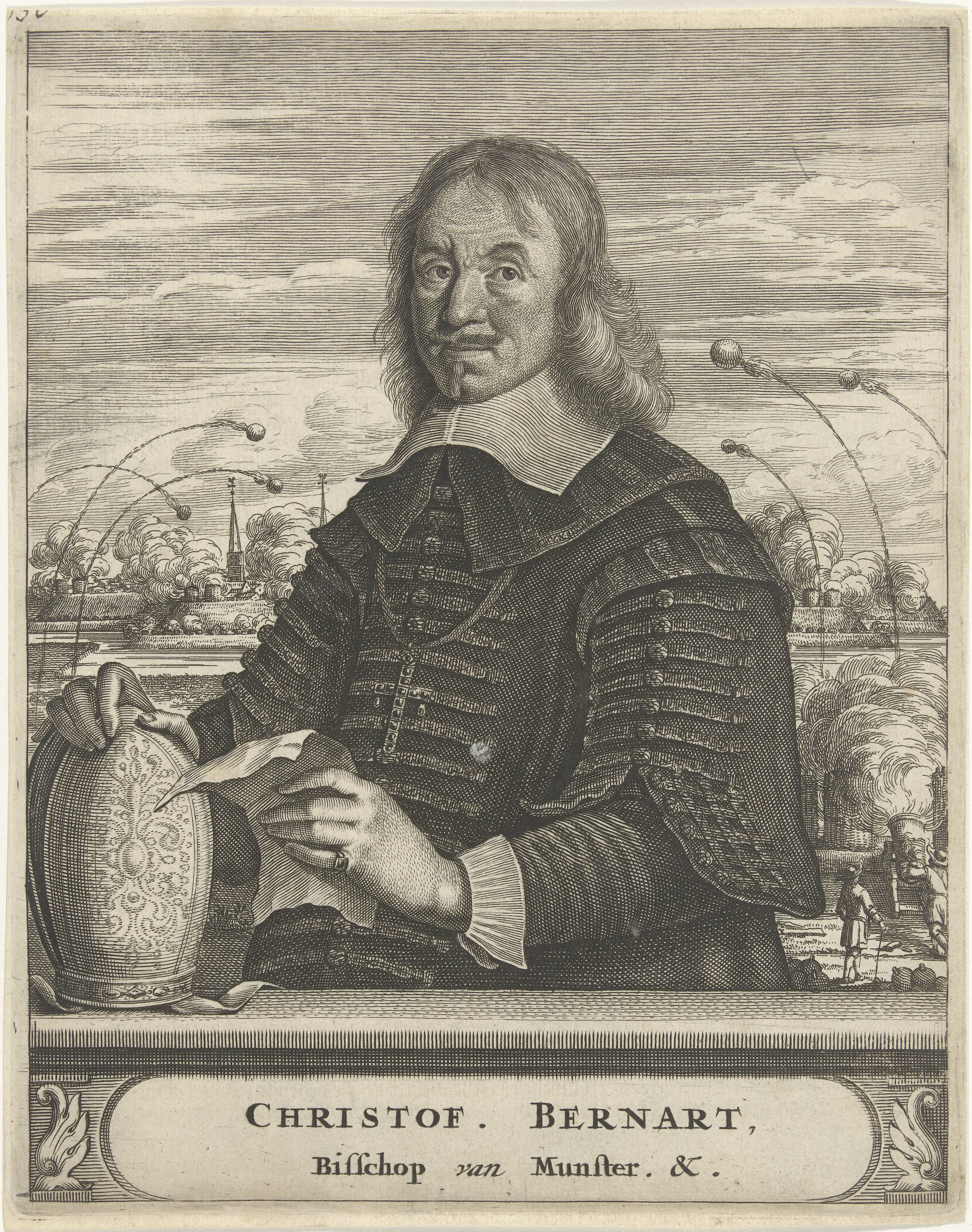Portret van Christoph Bernhard von Galen, bisschop van Münster