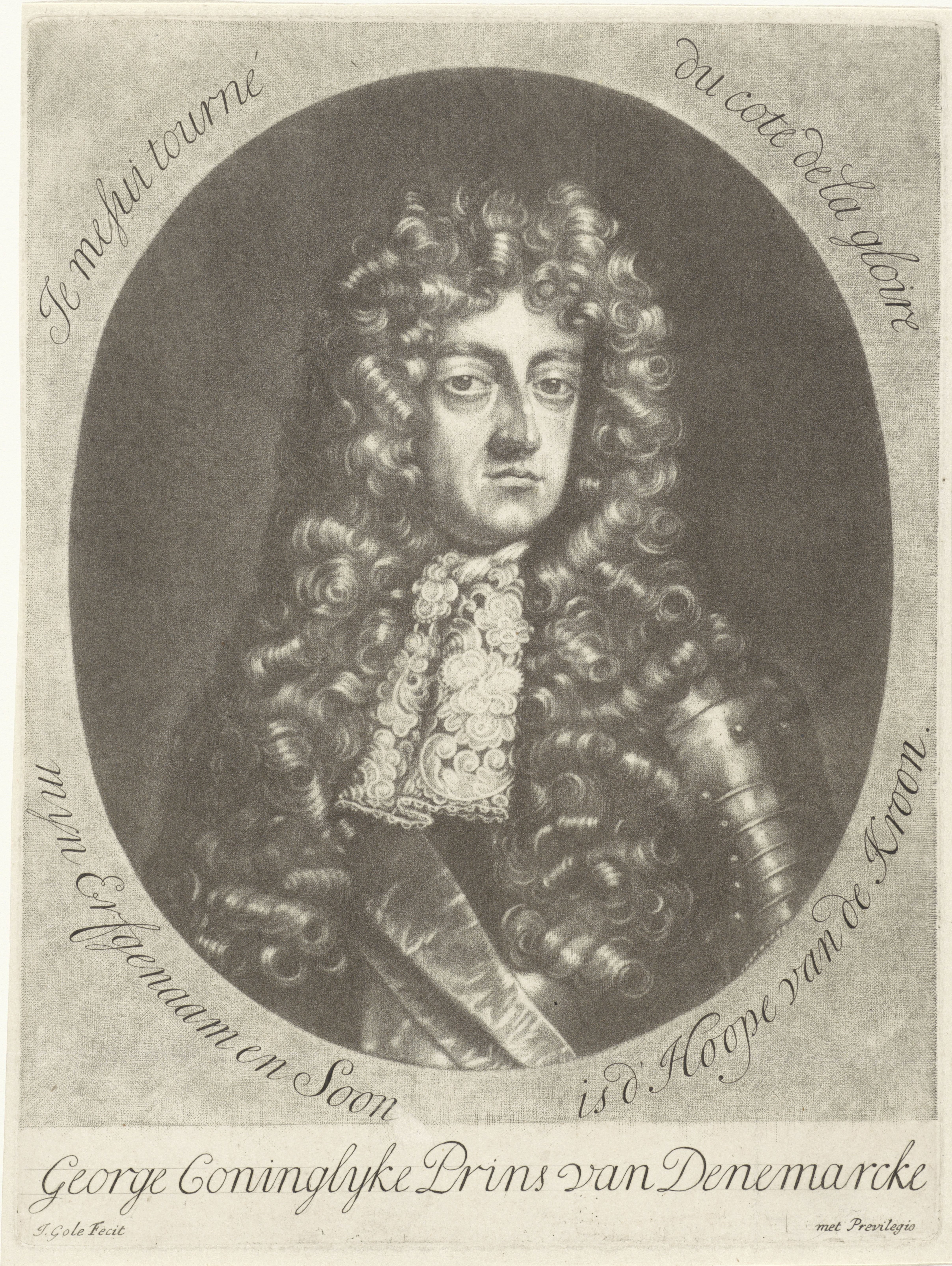 Portret van George, prins van Denemarken