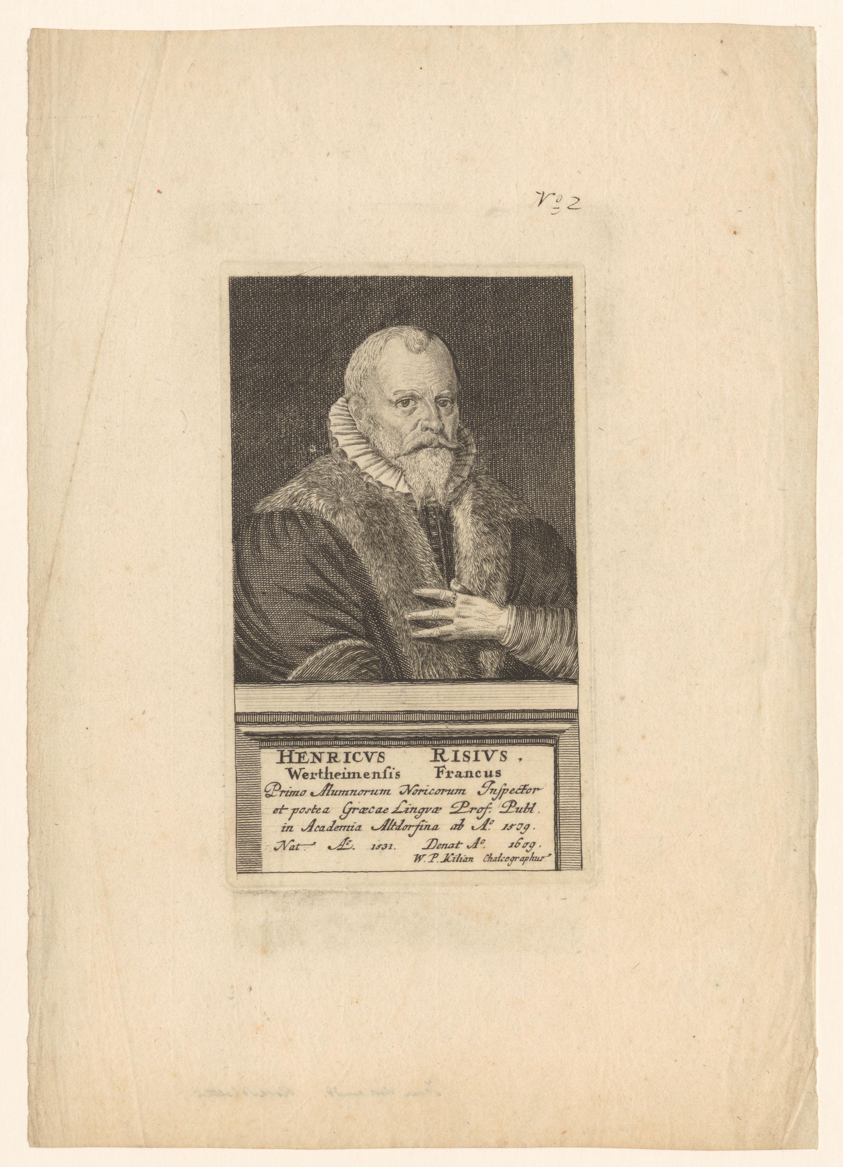 Portret van Heinrich Risius