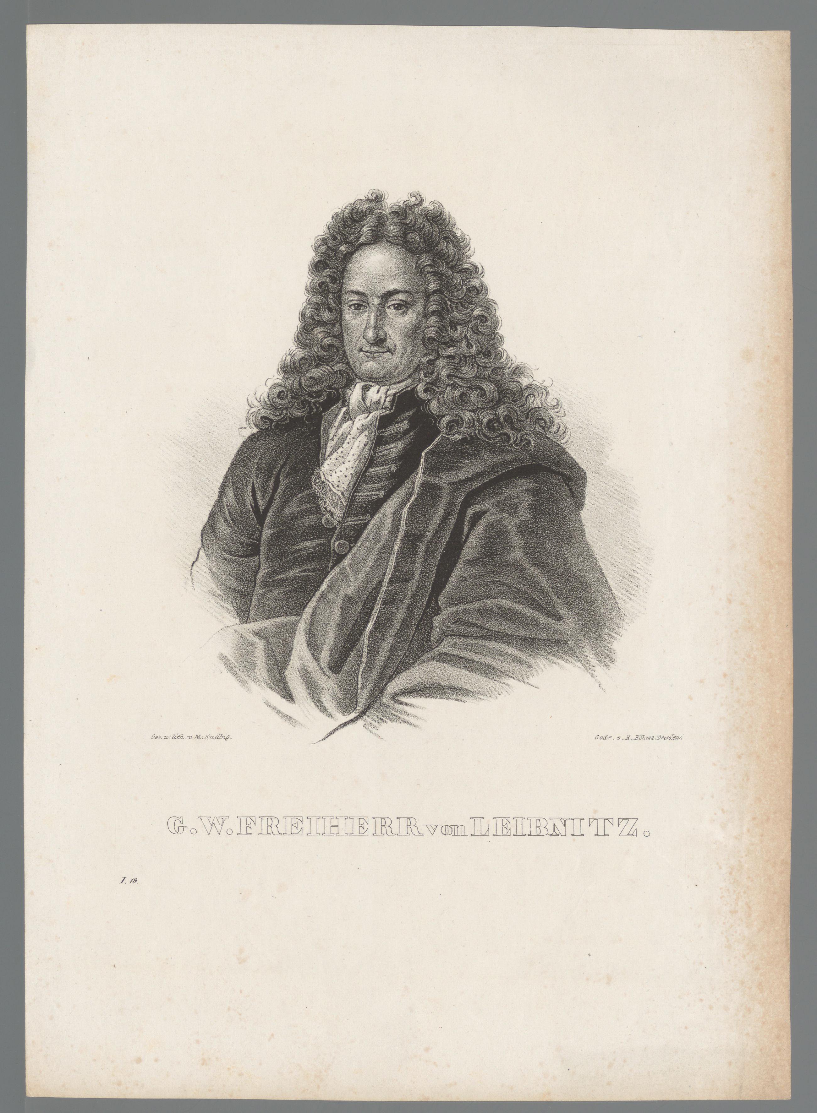 Portret van Gottfried Wilhelm Leibniz