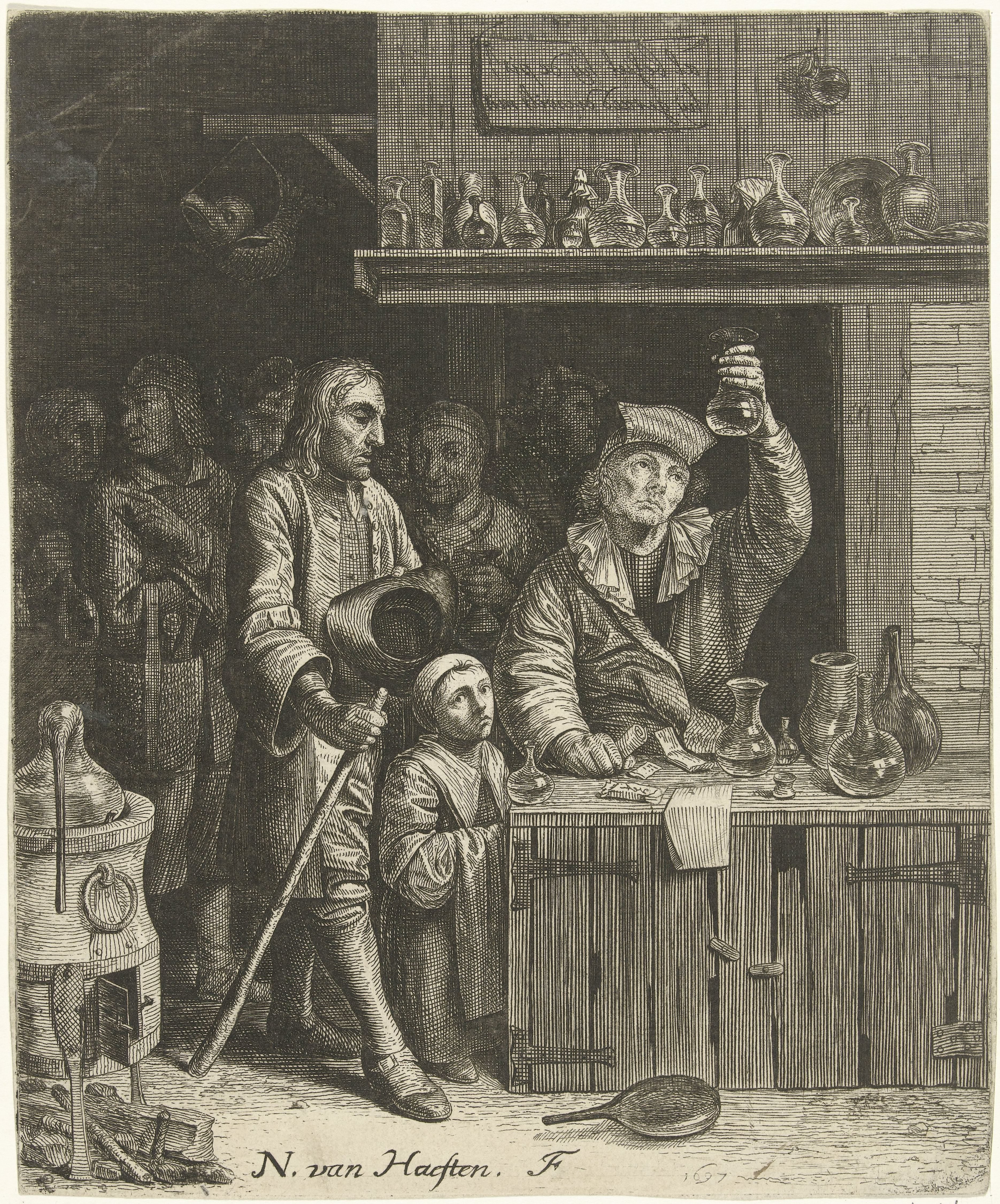 Piskijker en boeren familie