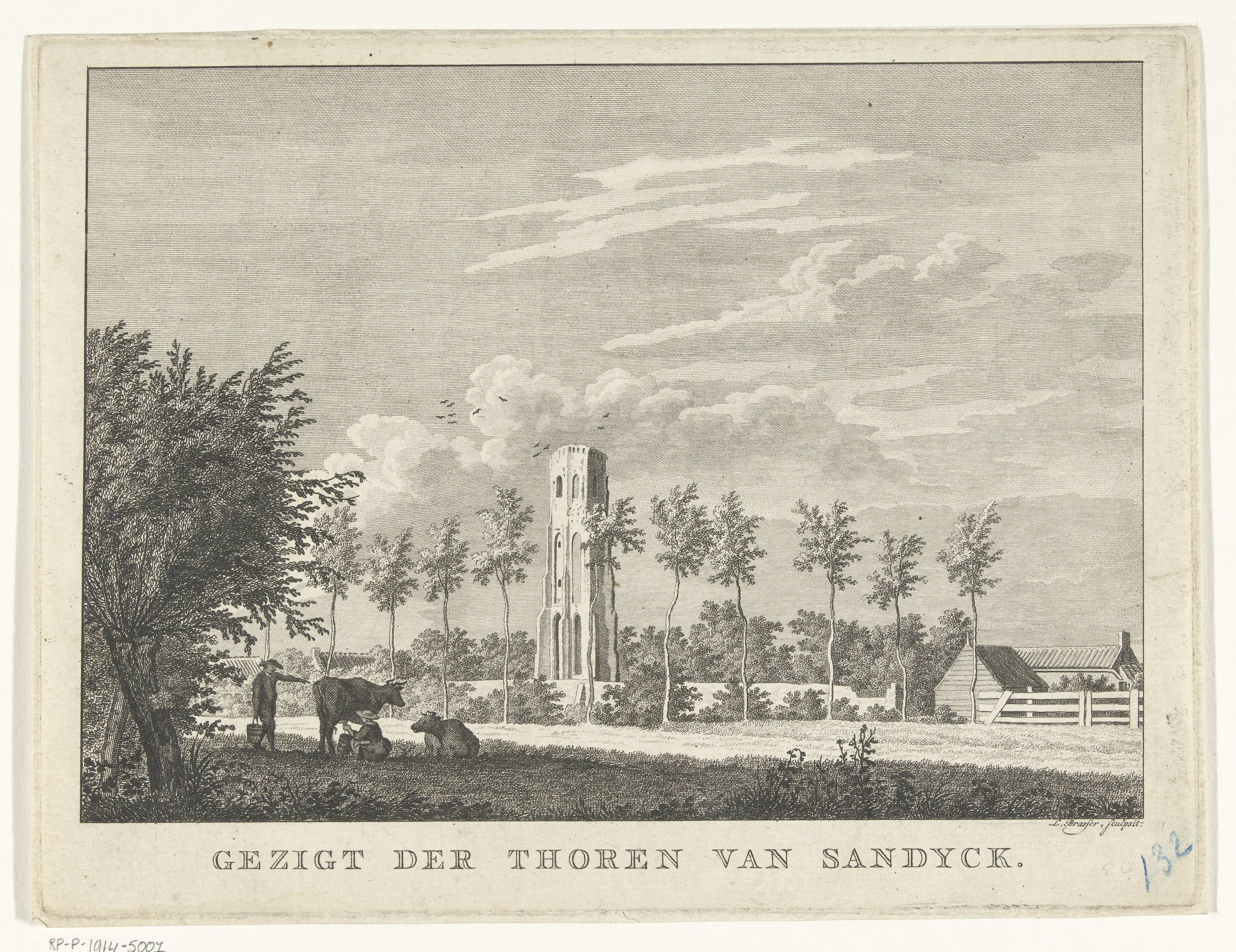 Ruine van kerktoren te Zanddijk