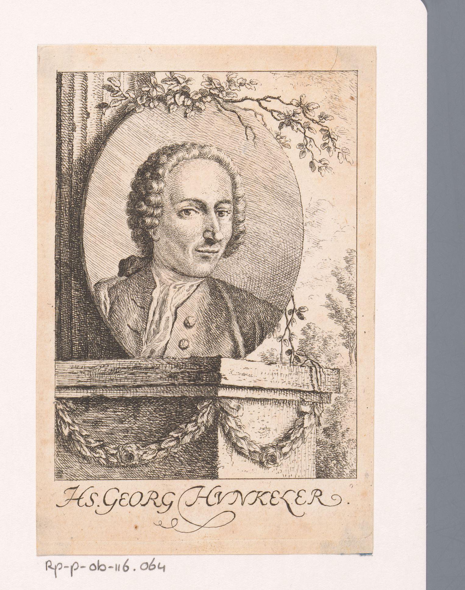 Portret van Hans Georg Hunkeler