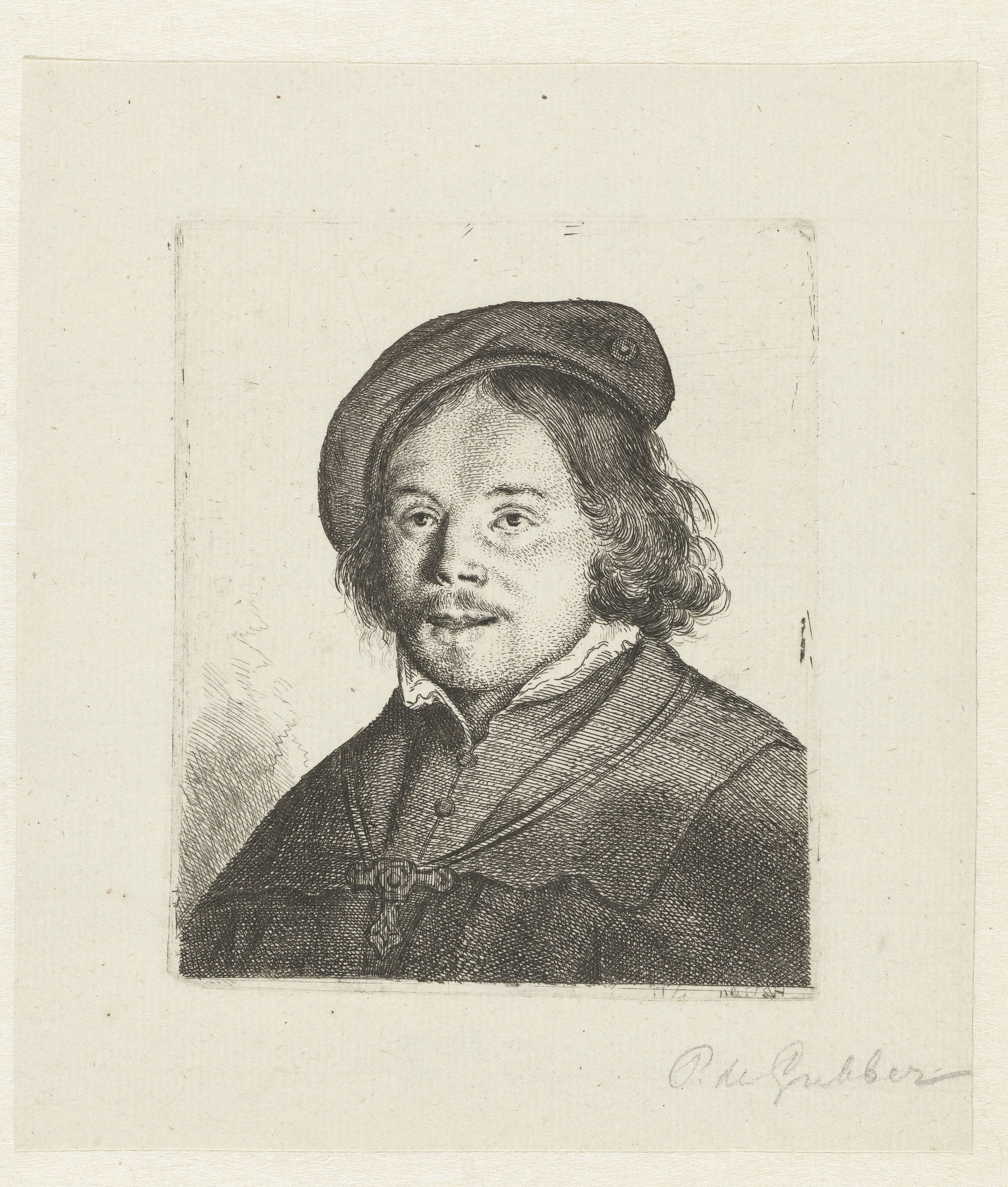 Portret van een jongen met baret