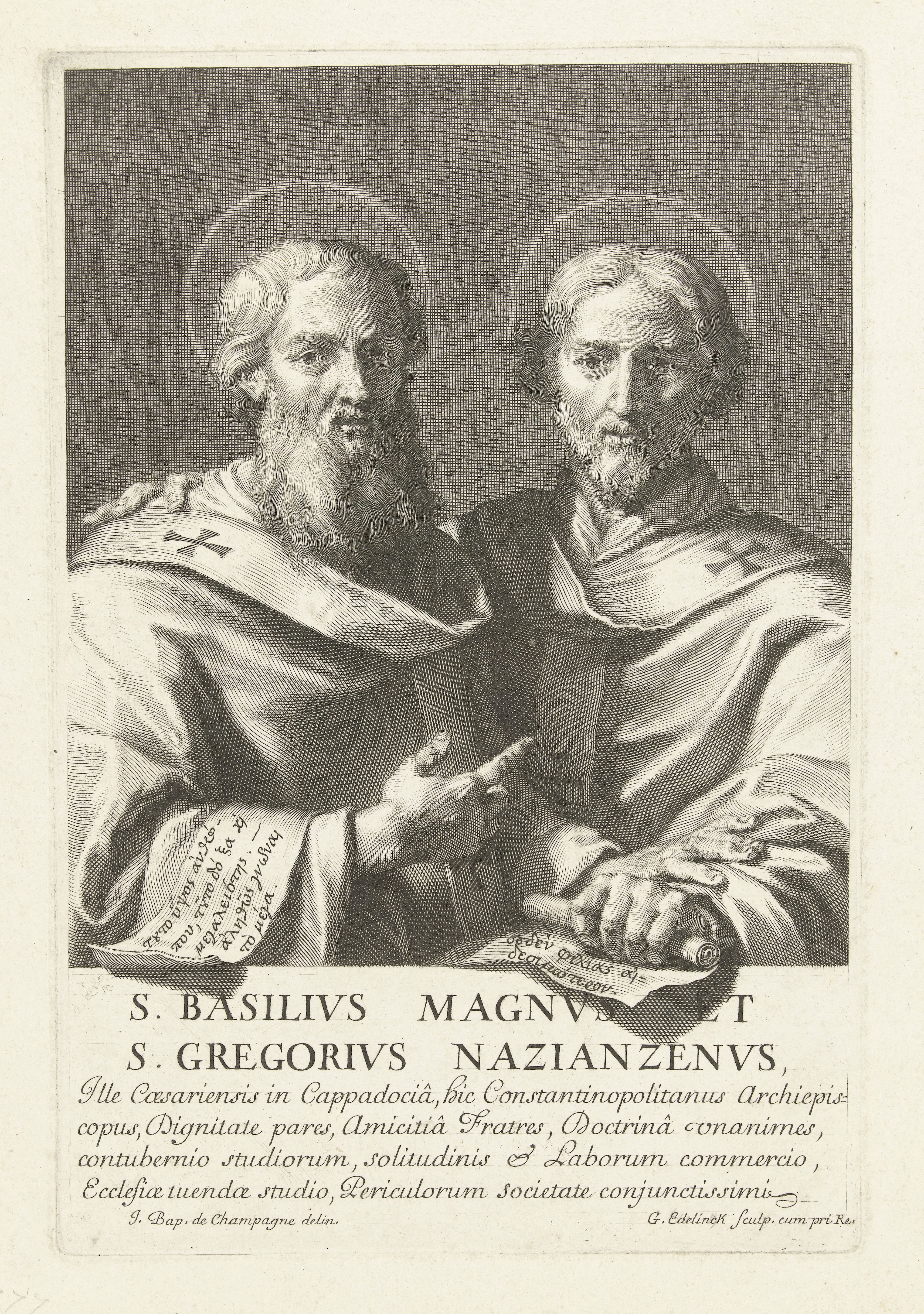 Heilige Basilius en de heilige Gregorius van Nazianze