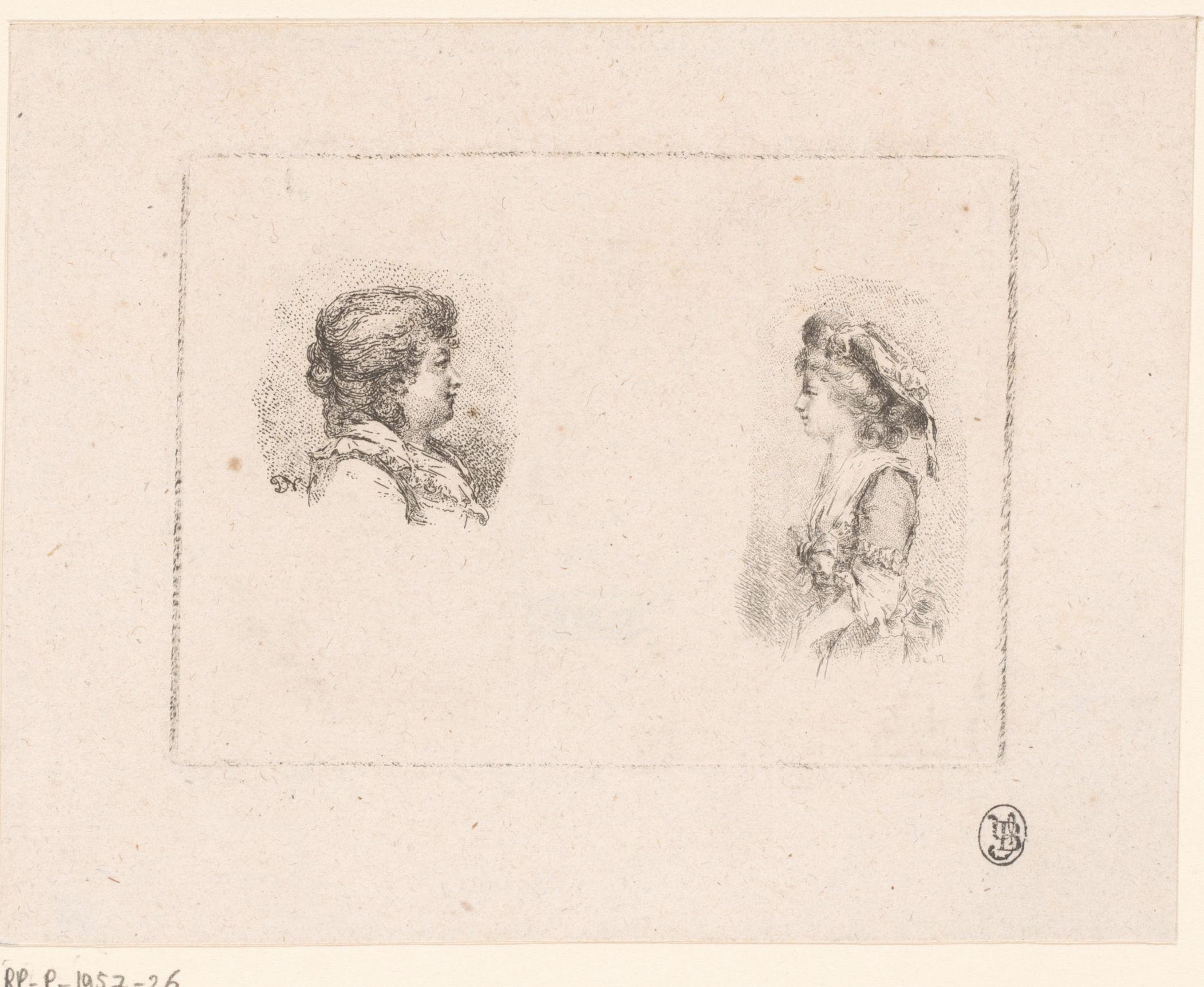 Portret van de gezusters Anna en Celeste Coltellini