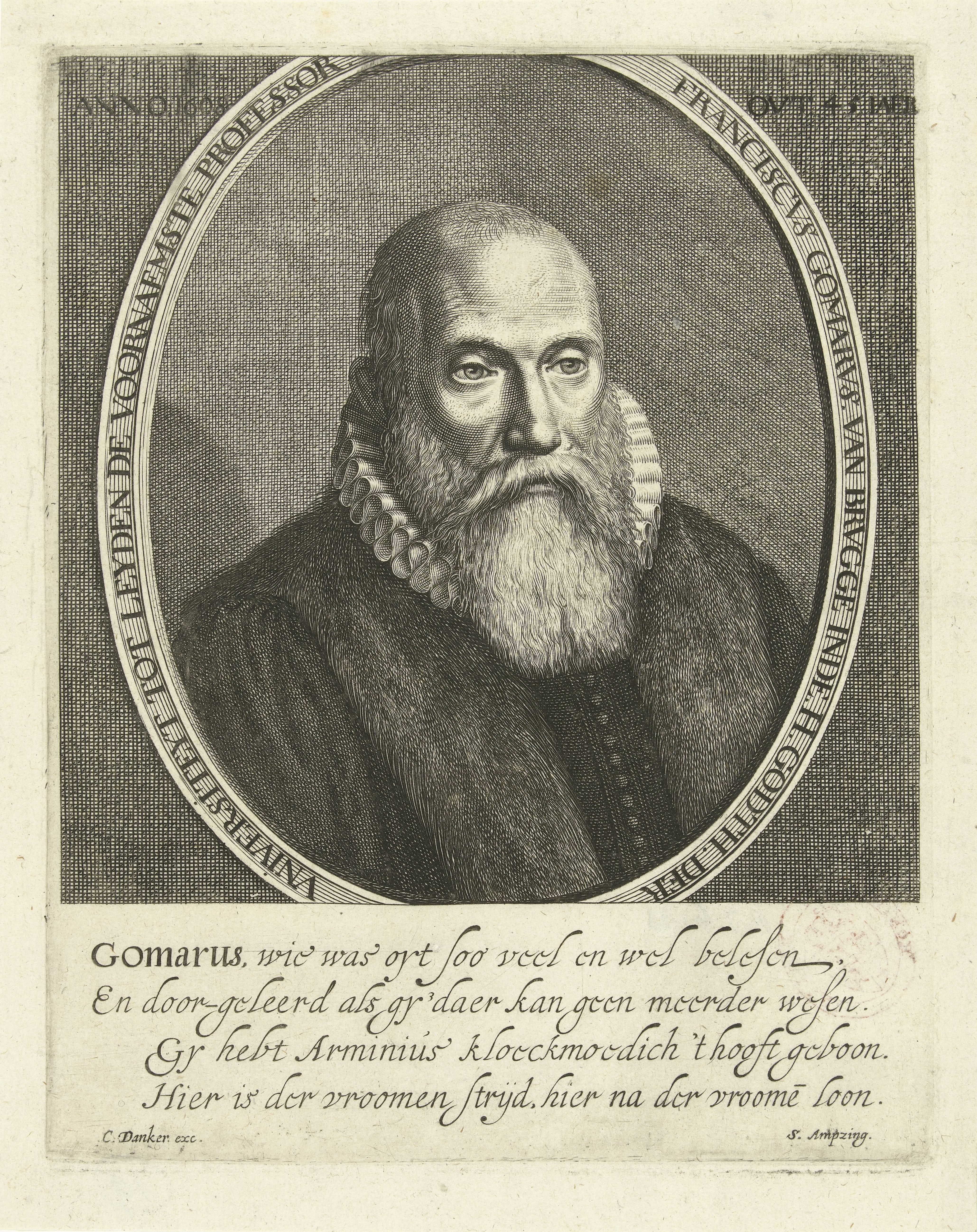 Portret van Franciscus Gomarus