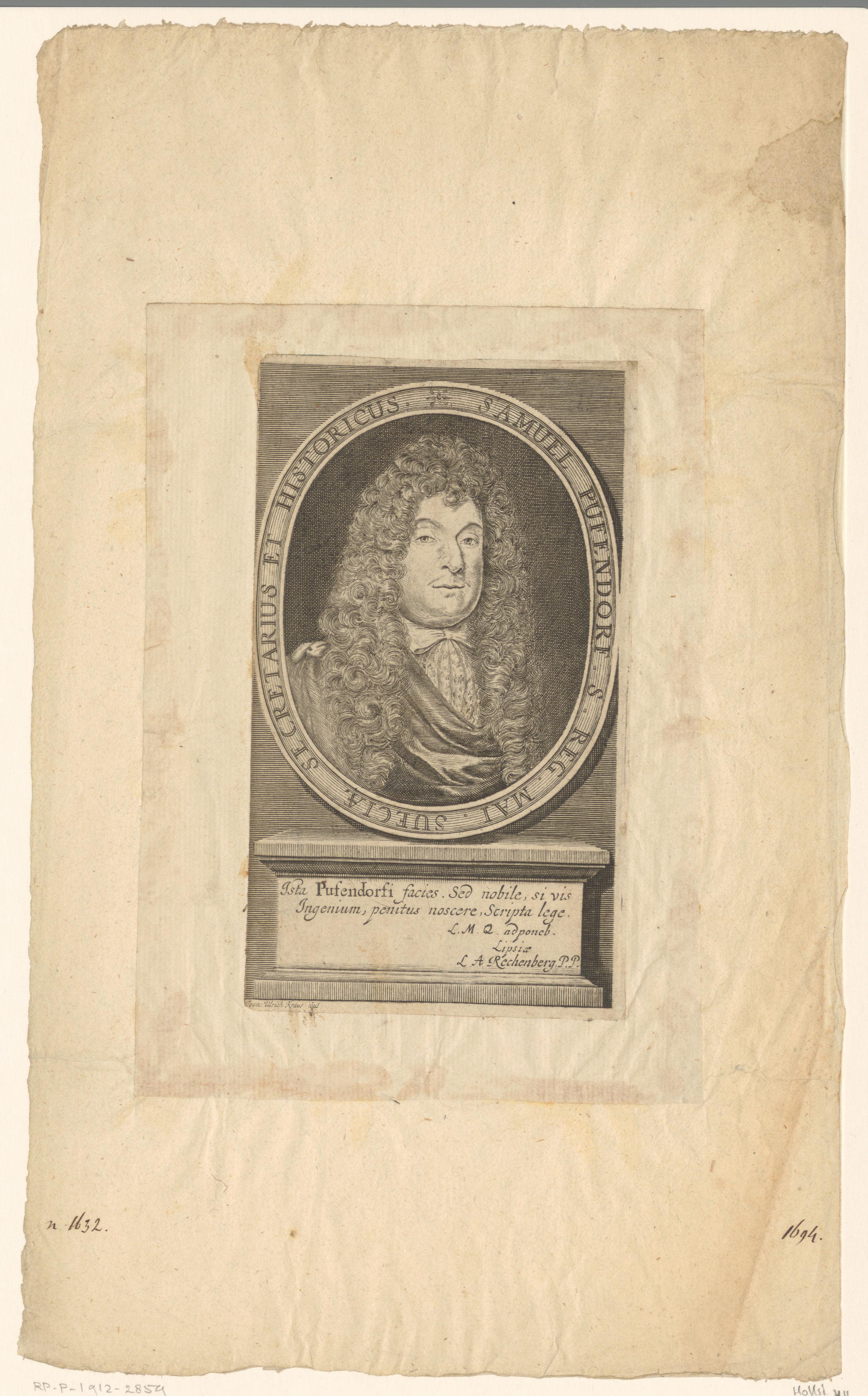 Portret van Samuel von Pufendorf
