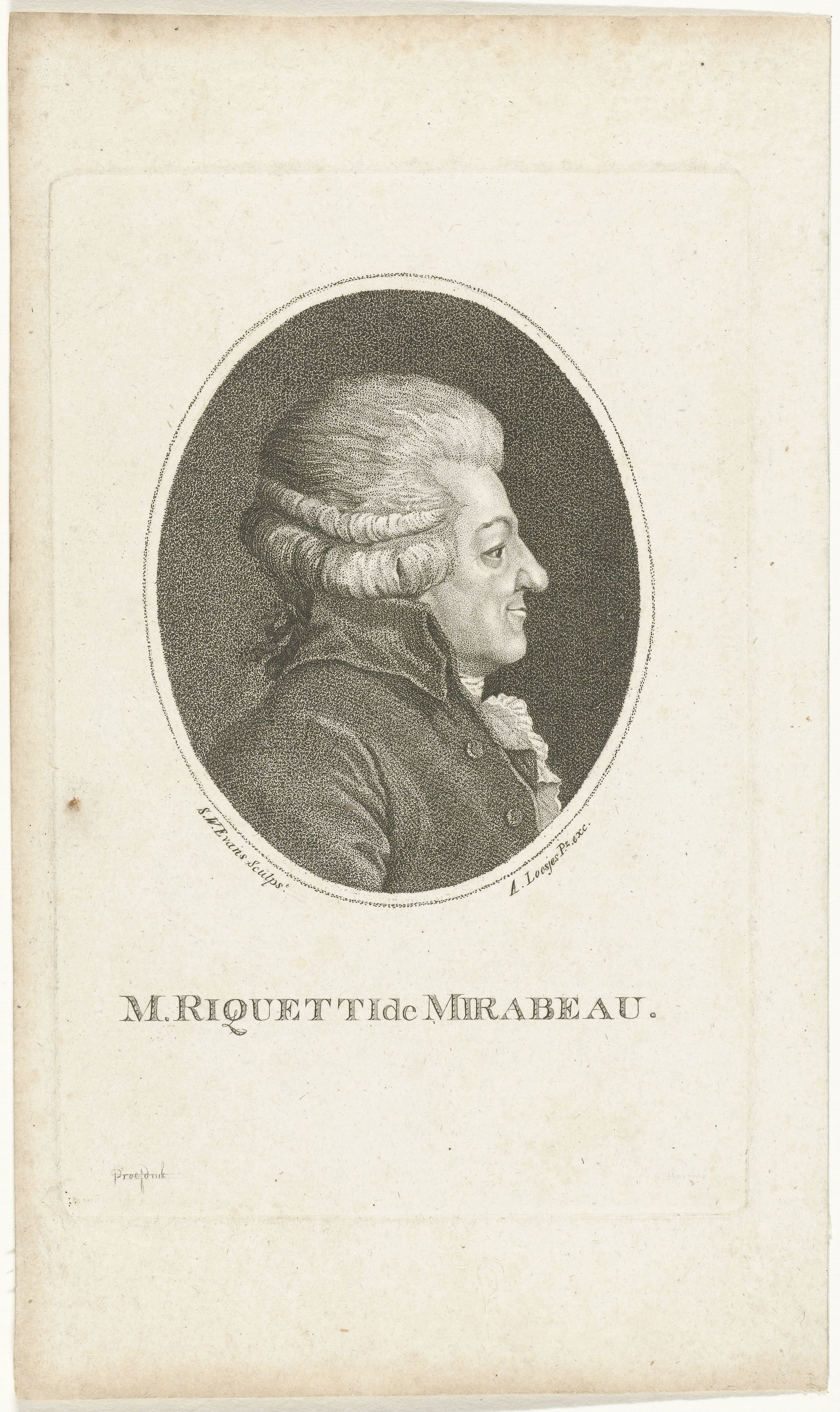Portret van Riqueti de Mirabeau