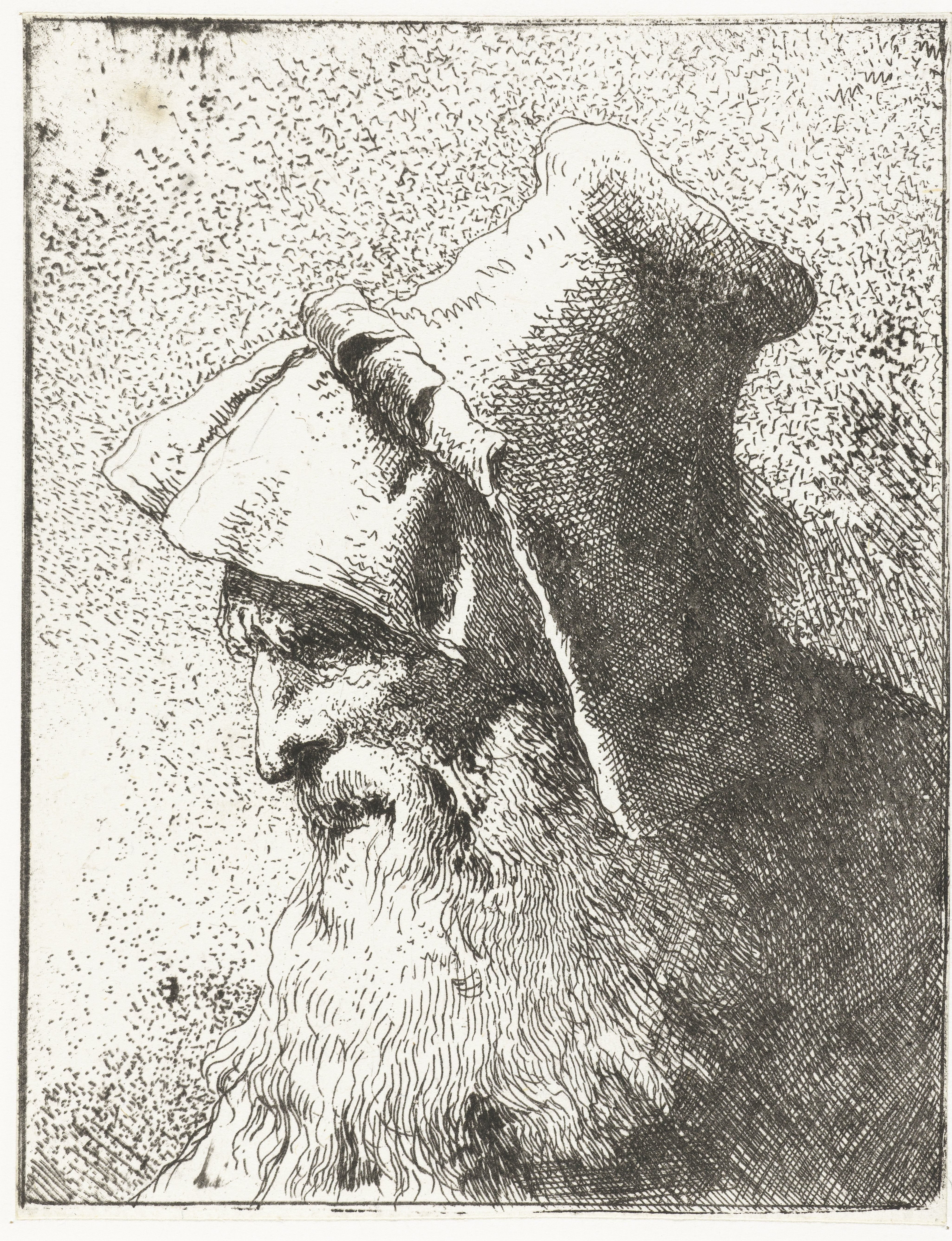Man met baard en hoed