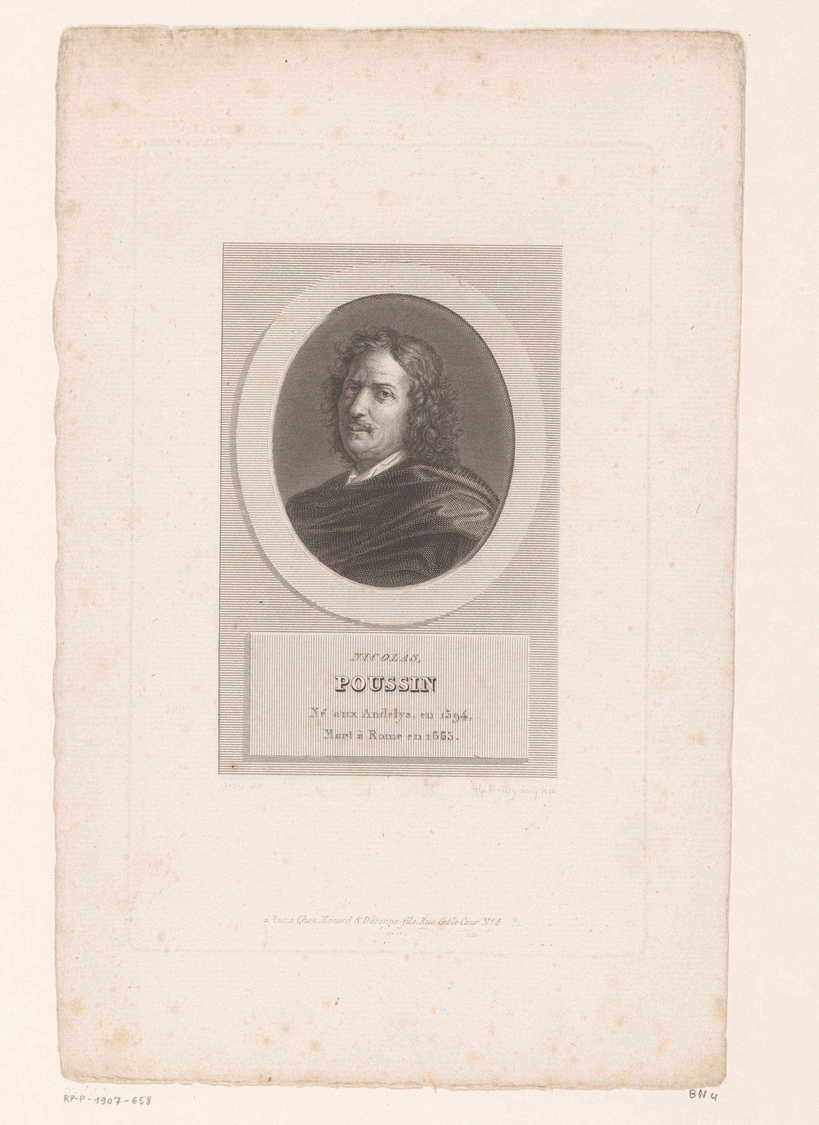 Portret van Nicolas Poussin