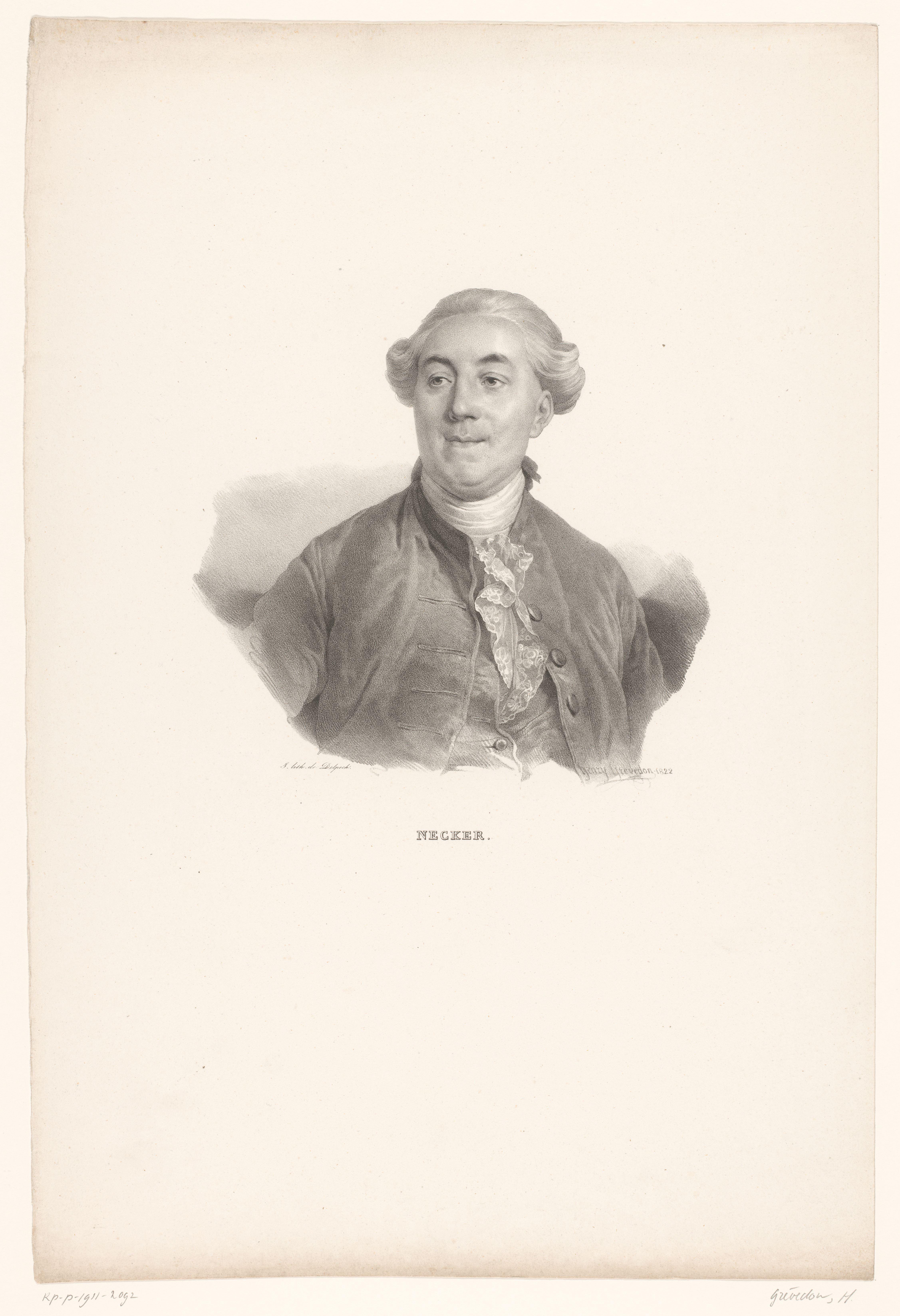 Portret van Jacques Necker