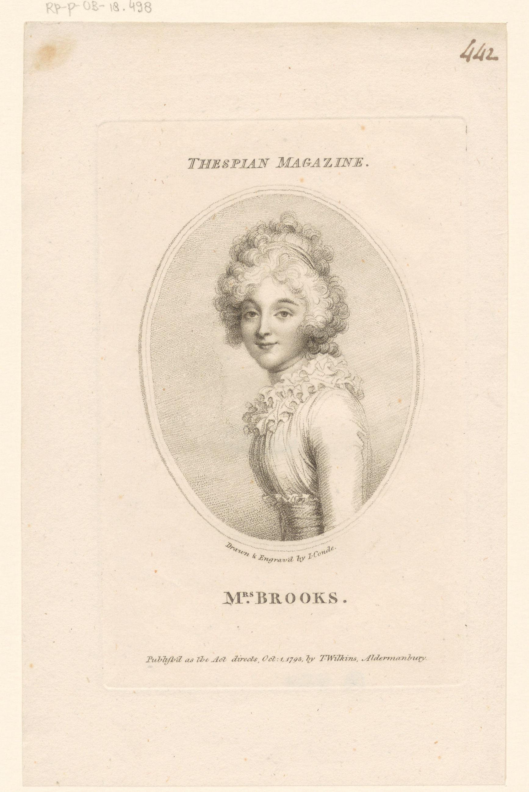 Portret van mevrouw Brooks