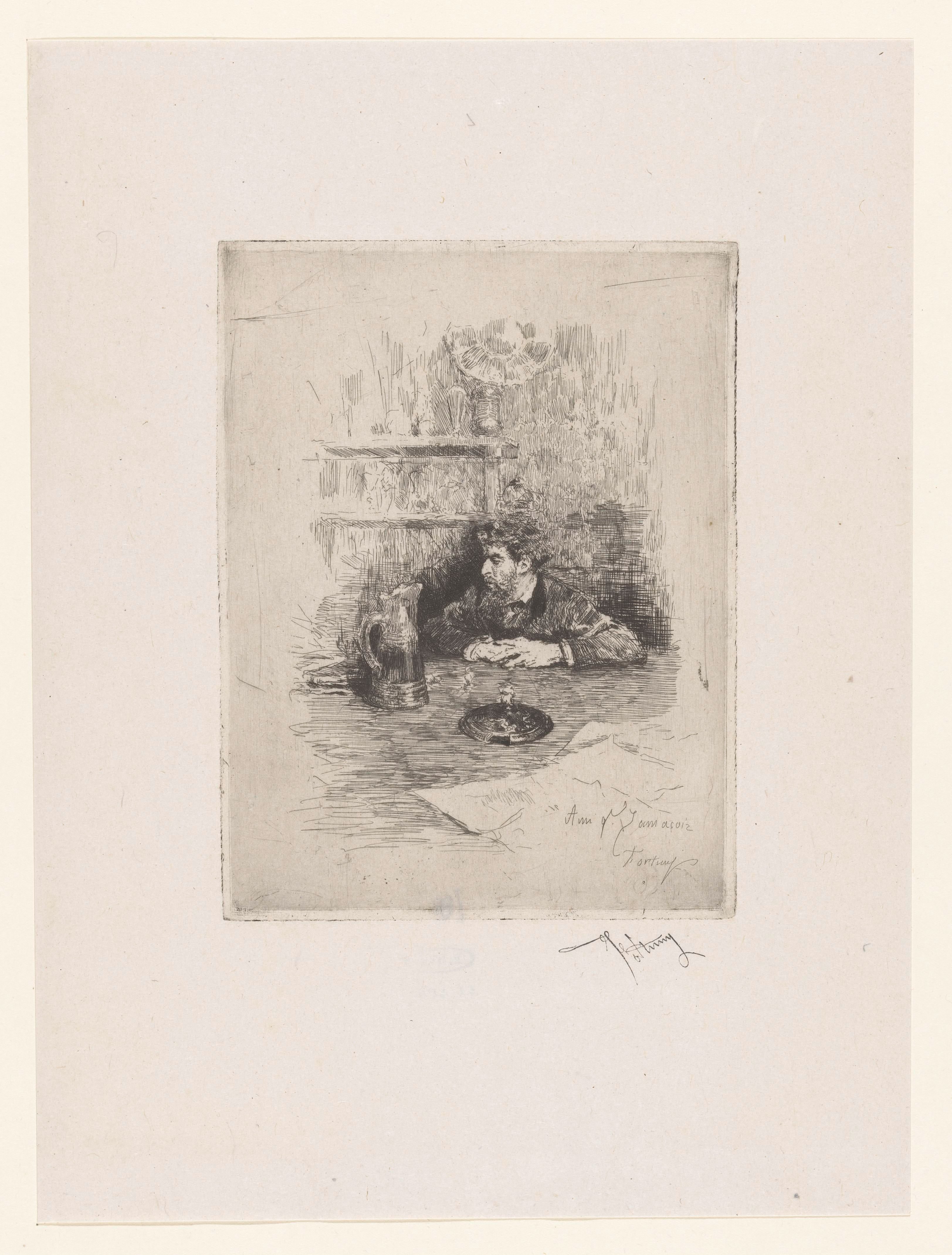 Portret van de schilder Eduardo Zamacois y Zabala