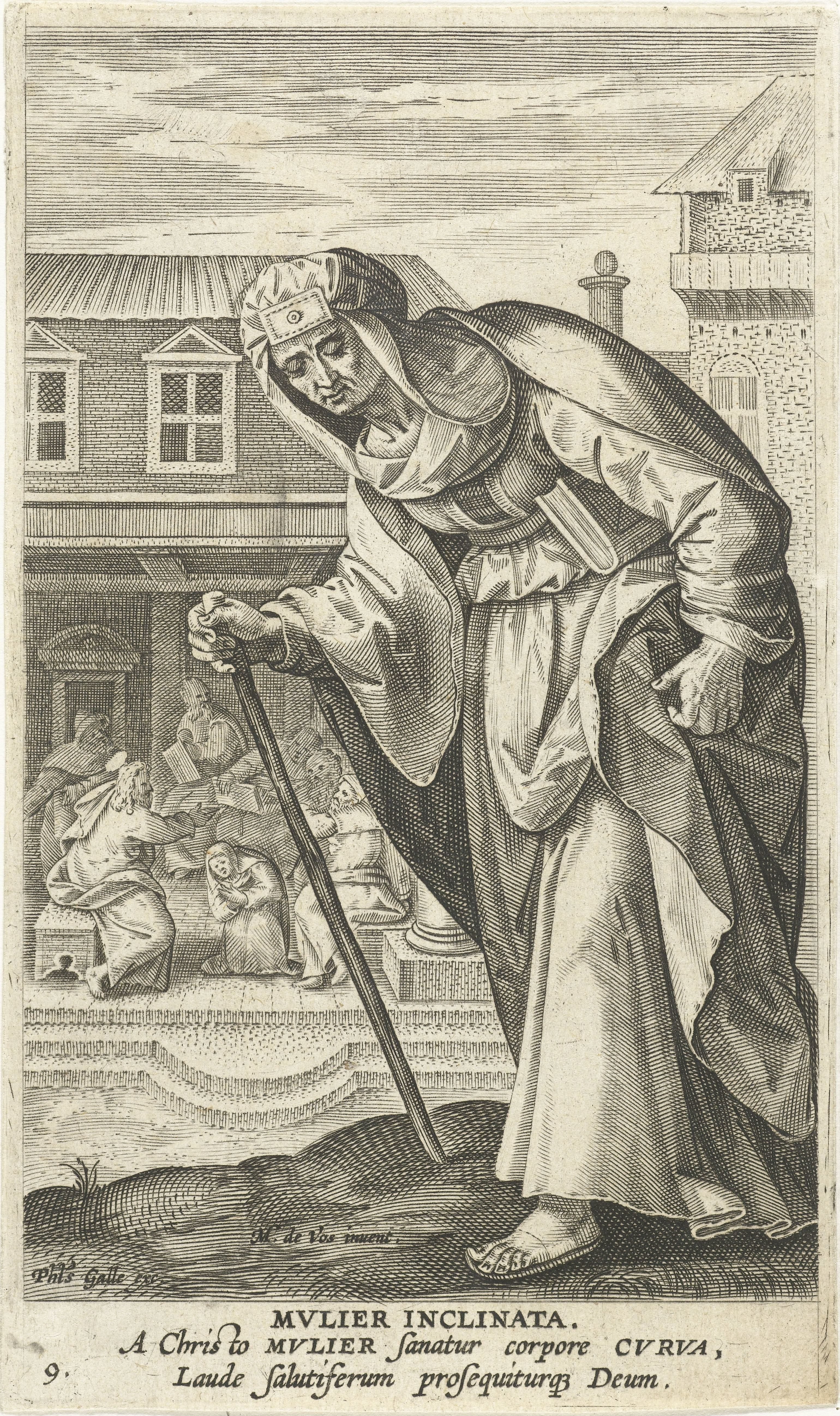 Gebochelde vrouw