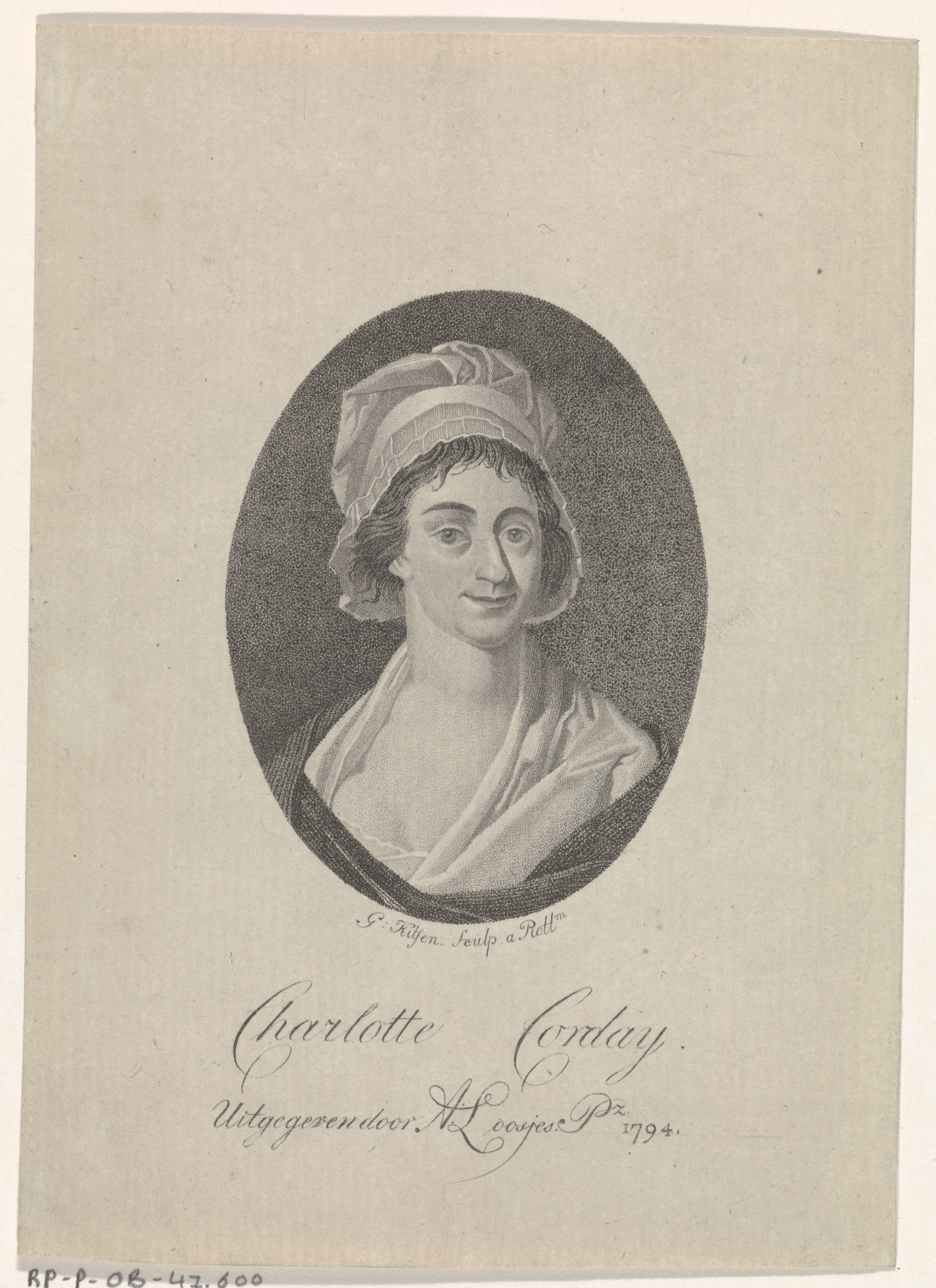 Portret van Charlotte Corday