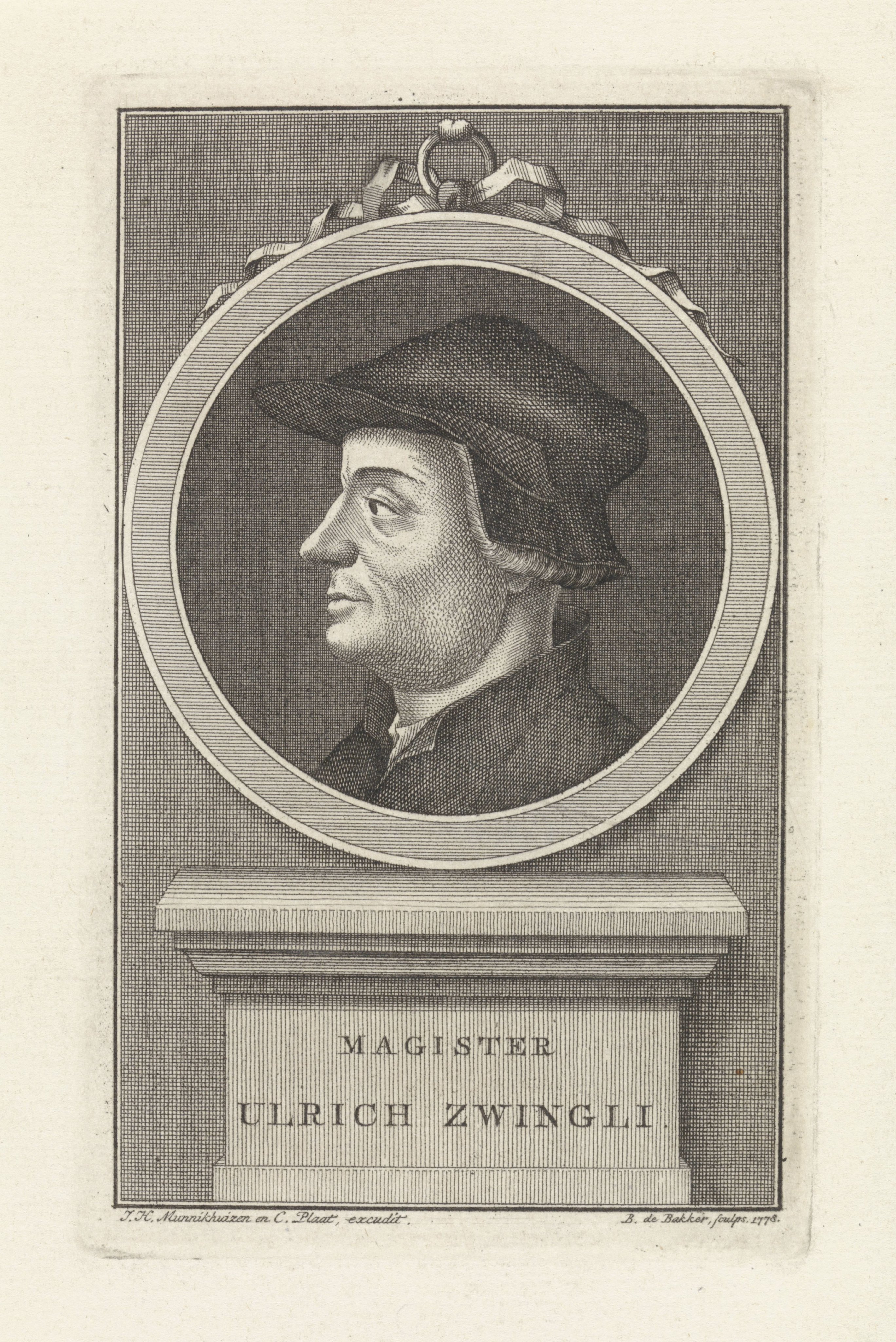 Portret van priester Ulrich Zwingli