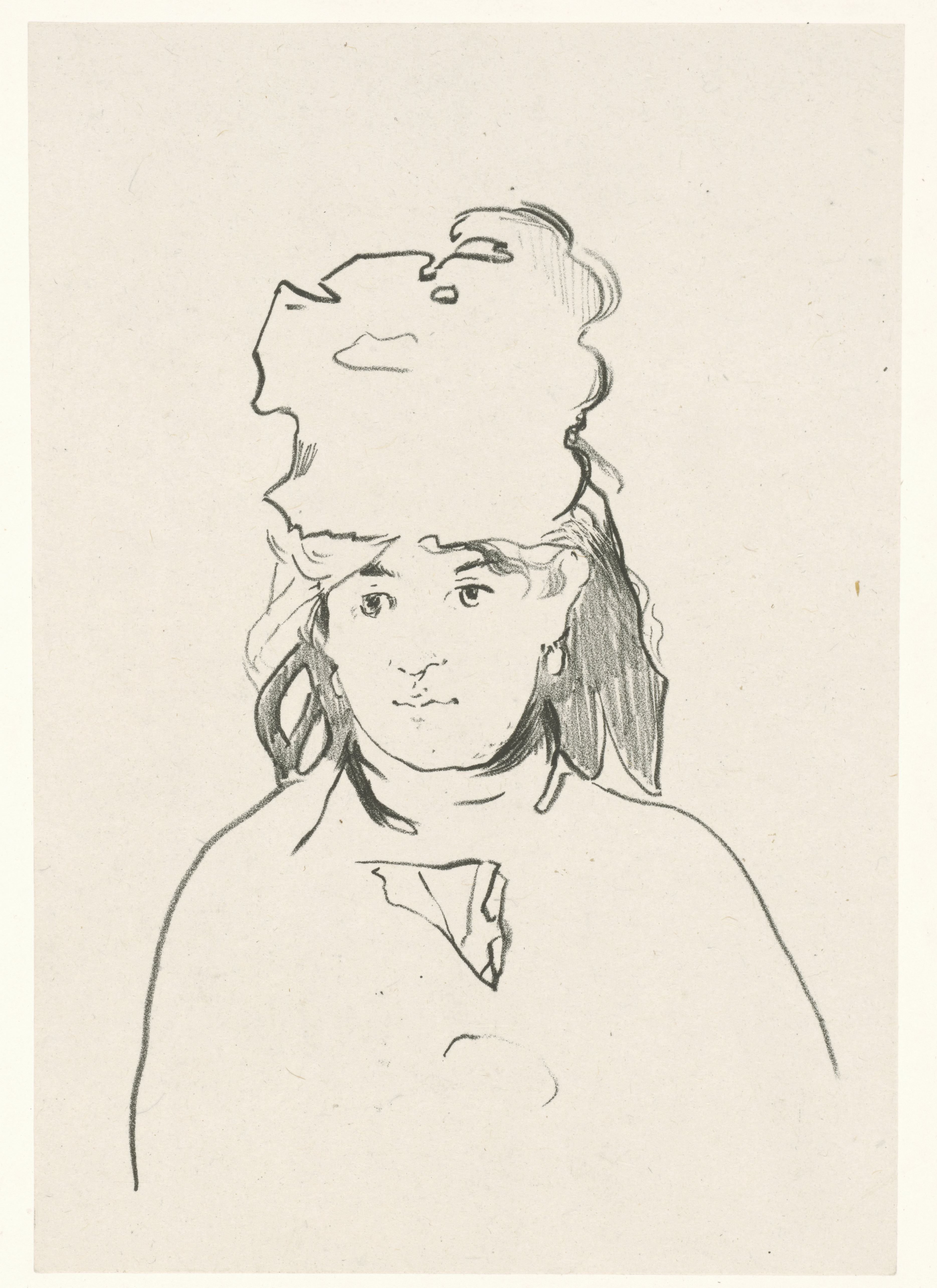 Portret van kunstenares Berthe Morisot