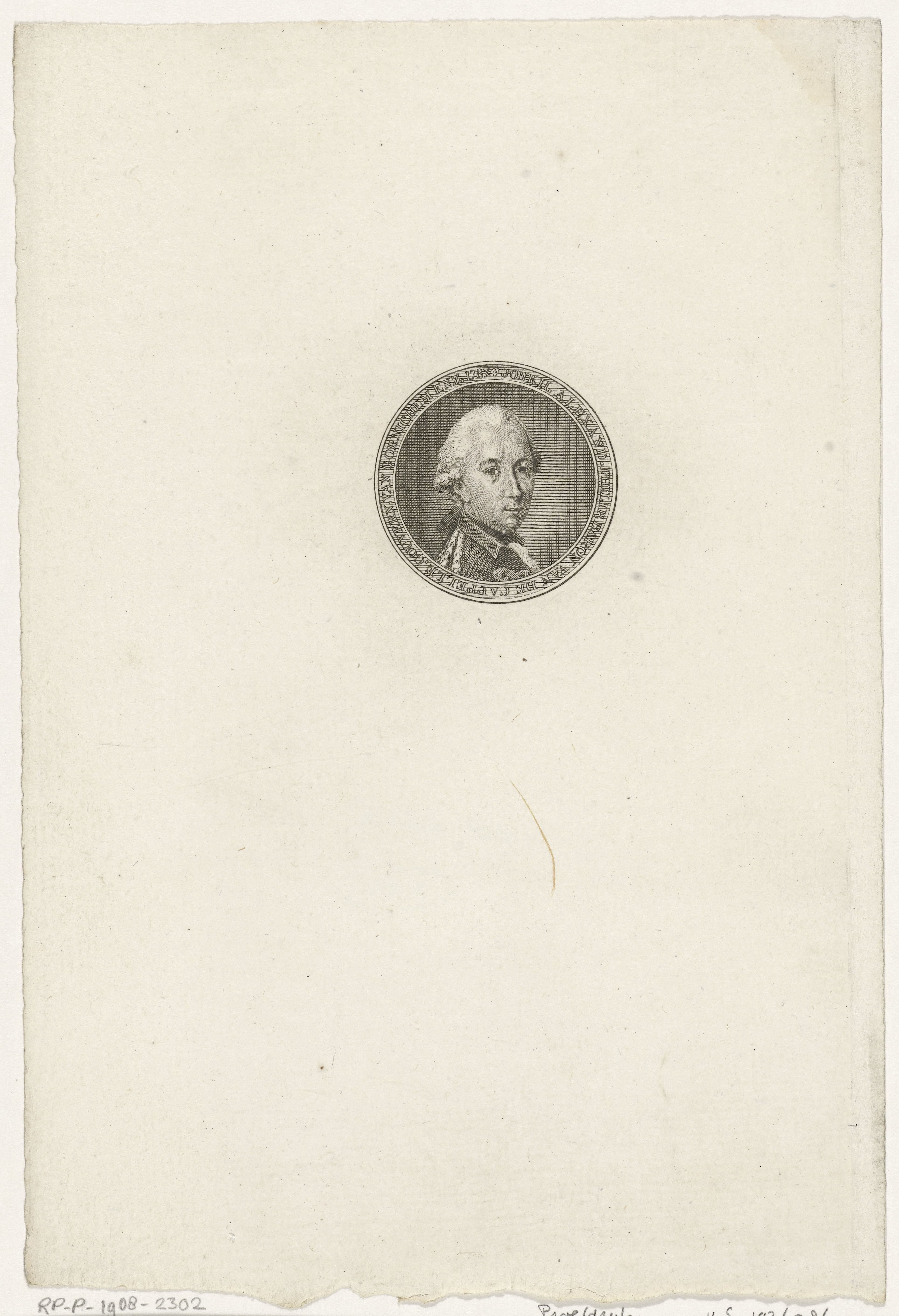 Portret van Alexander Philip van der Capellen