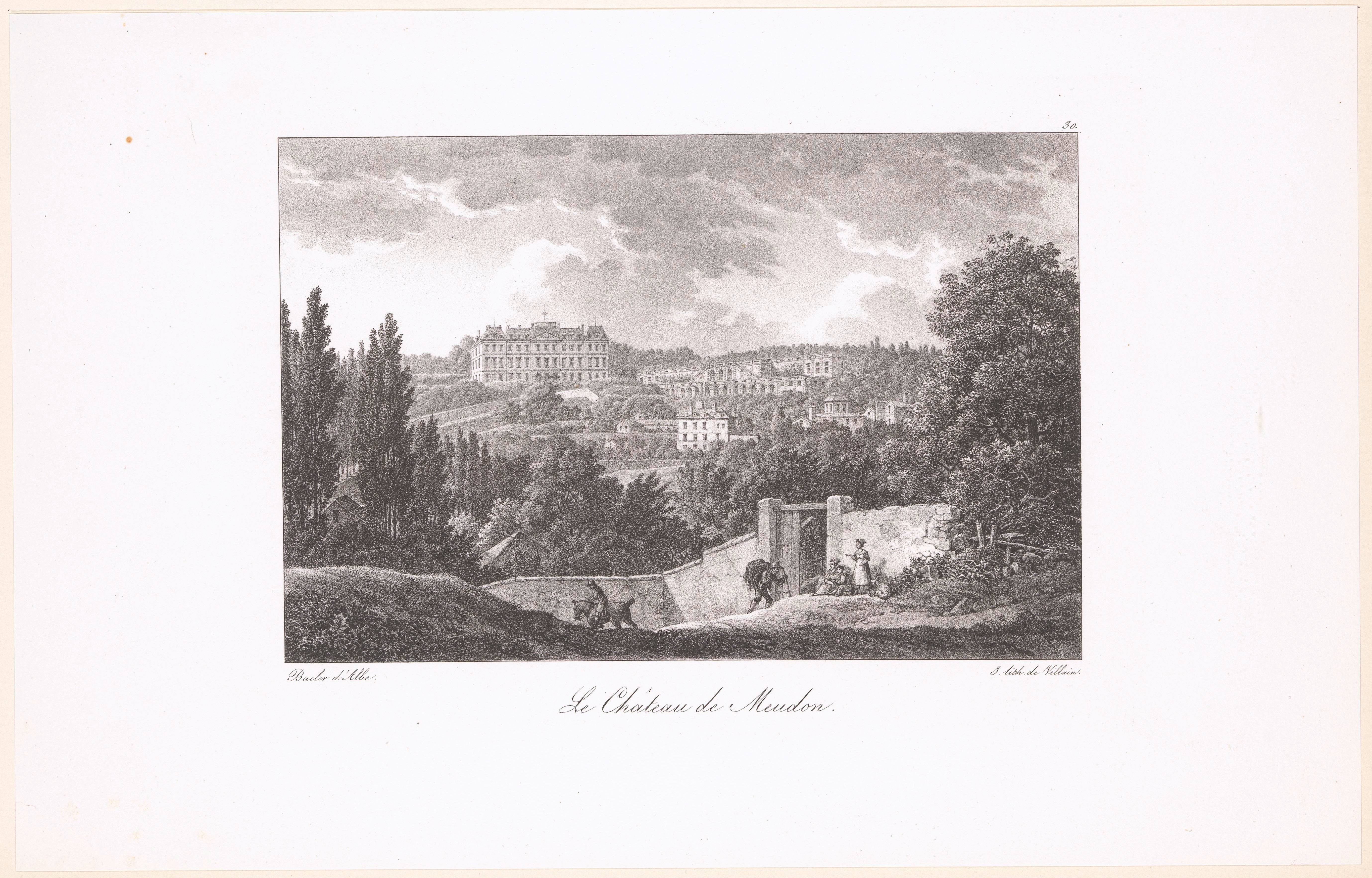 Zicht op het Kasteel van Meudon