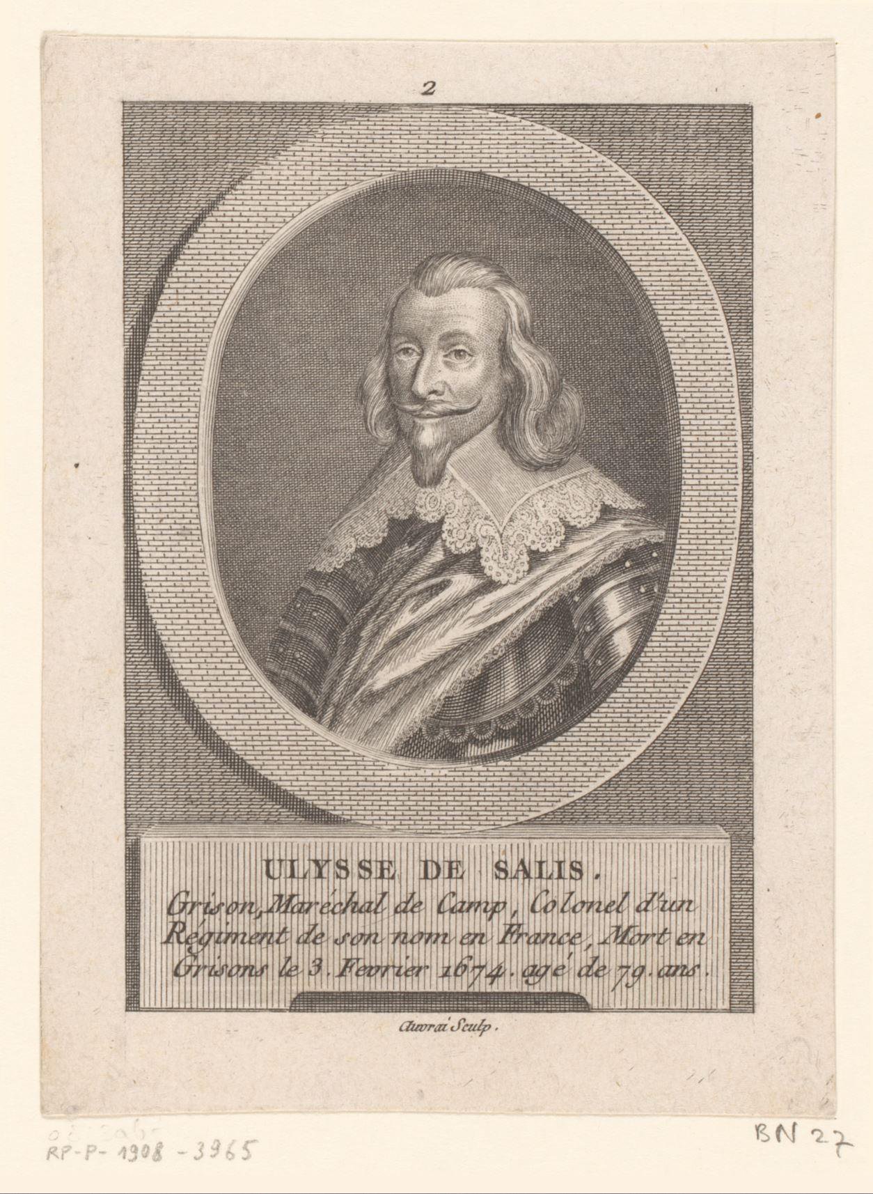 Portret van Ulysses von Salis-Marschlins