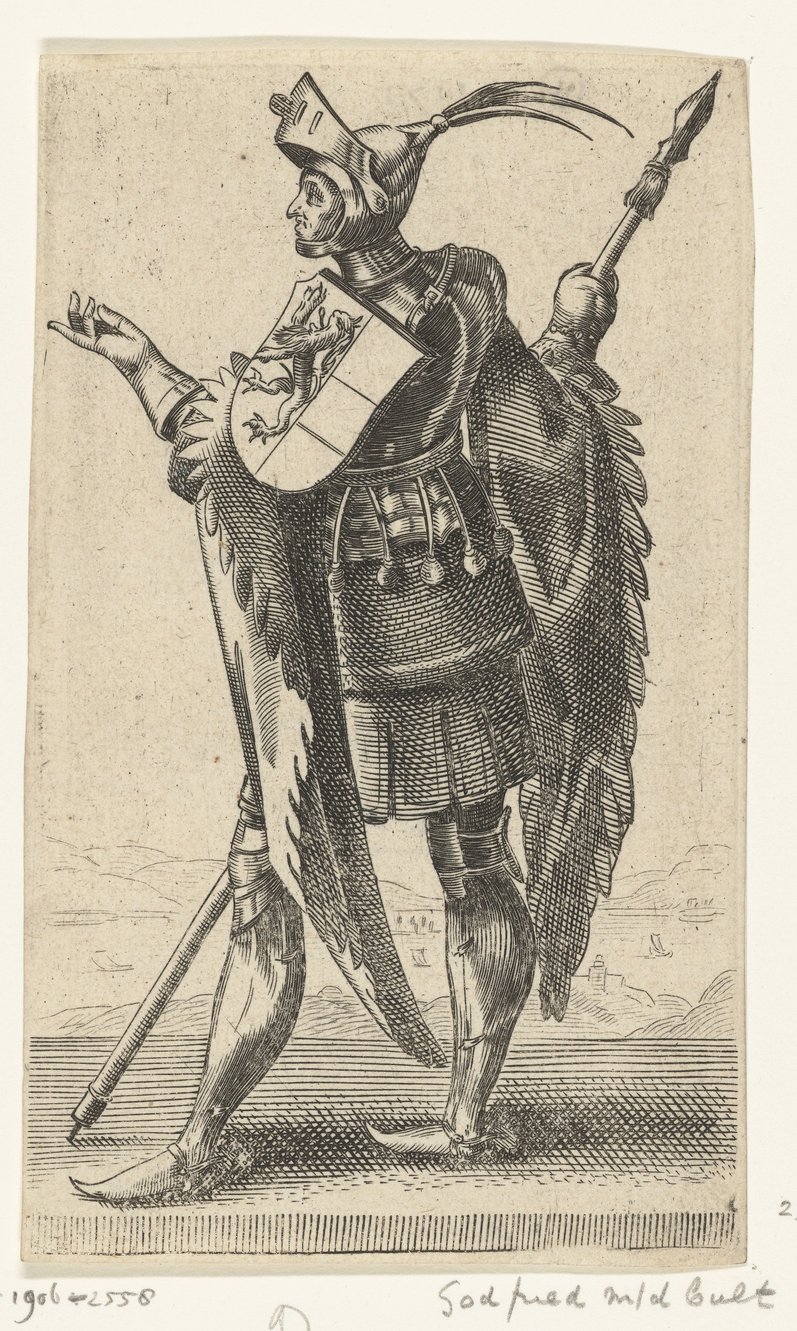 Portret van Godfried III met de Bult, hertog van Neder-Lotharingen